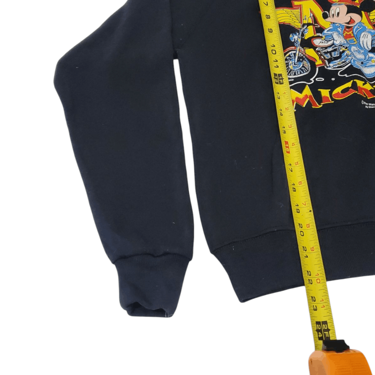 Vintage 90s Mickey Mouse Biker Sweatshirt *YOUTH LARGE* Size XS / US 0-2 / IT 36-38 - 5 Thumbnail