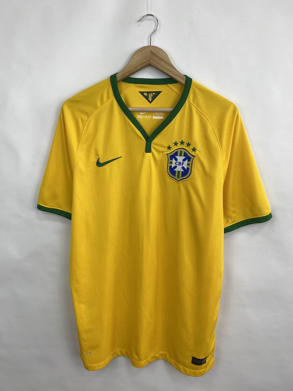 Nike 🇧🇷 Nike Brazil 2014 soccer jersey Size US L / EU 52-54 / 3 - 3 Thumbnail