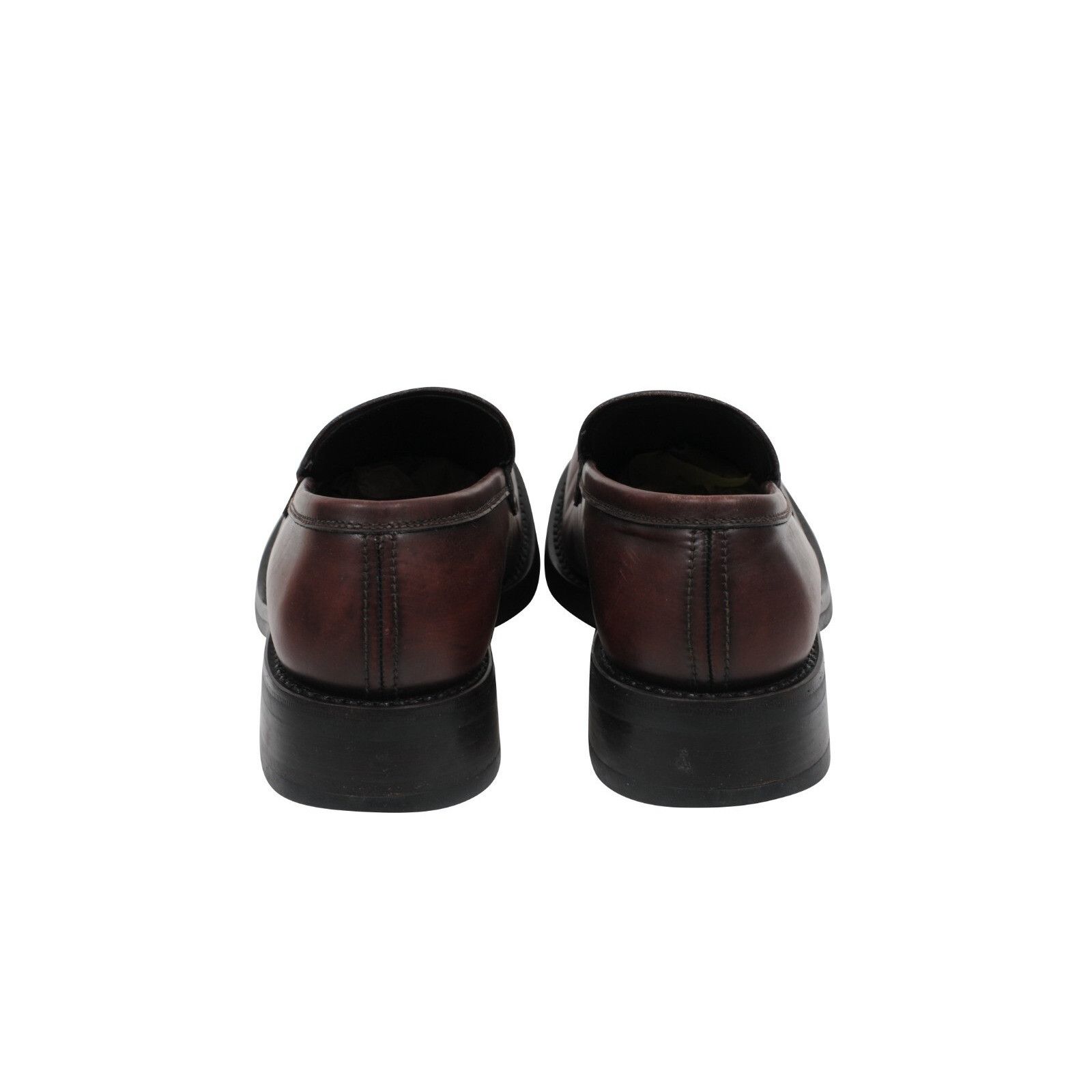 Prada Brown Leather Vintage Loafers - 01739 Size US 7 / EU 40 - 6 Thumbnail