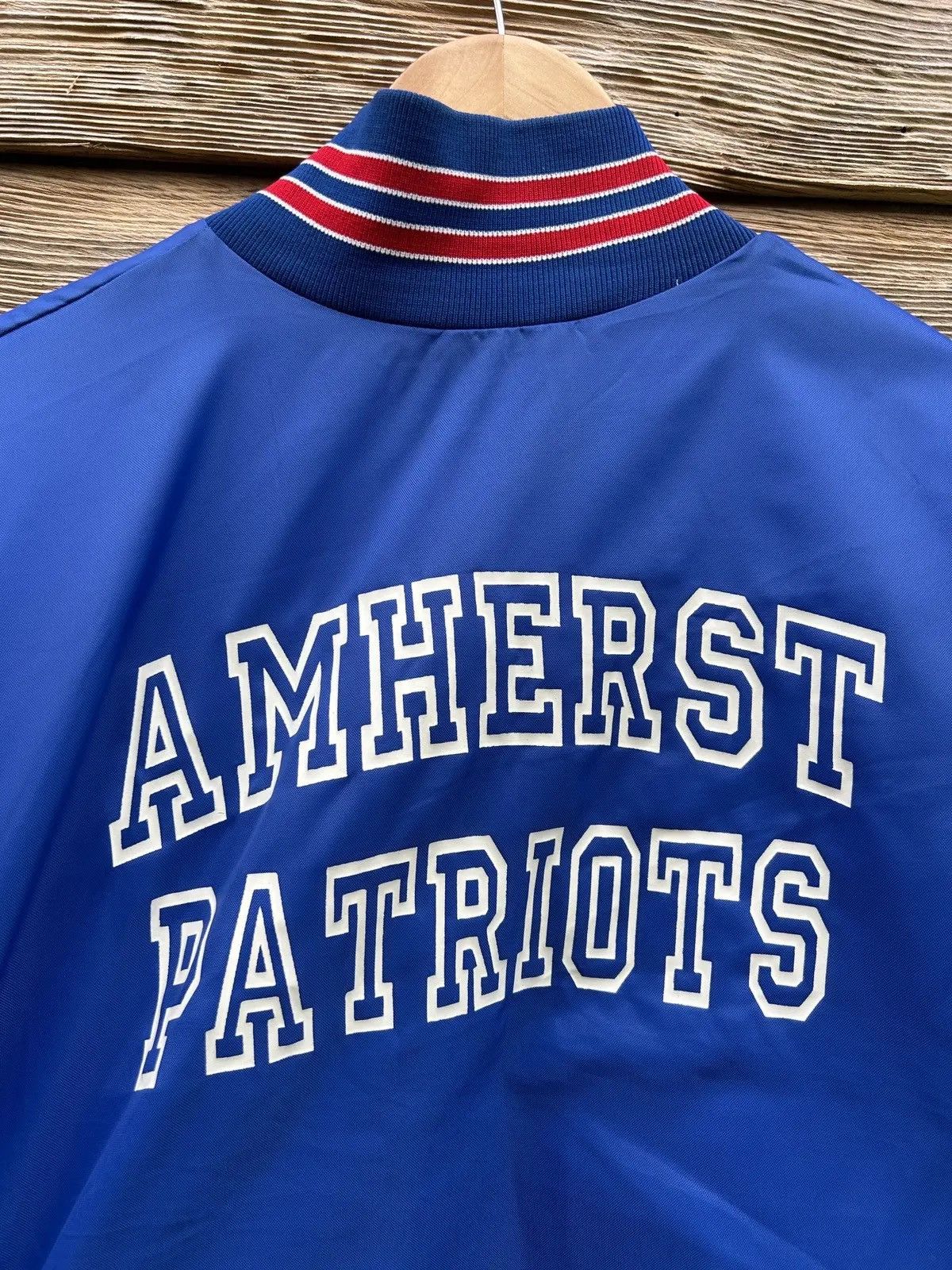 Vintage 80s Vintage Amherst Patriots College Bomber Jacket Size US L / EU 52-54 / 3 - 8 Thumbnail
