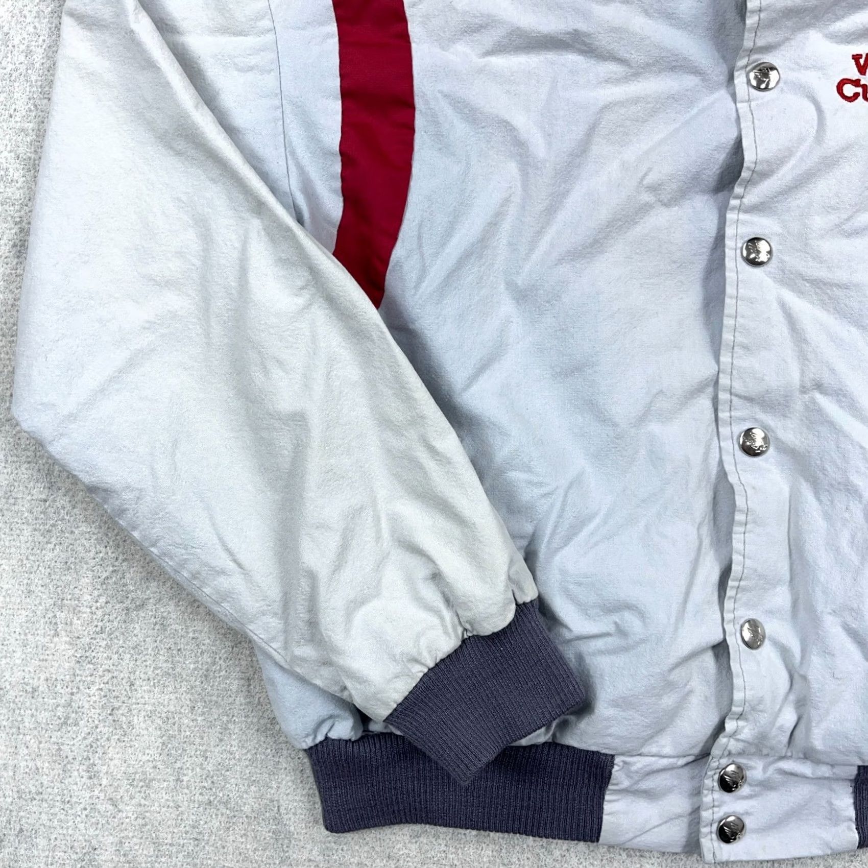 Vintage Vintage Swingster Winston Cup Jacket Men L Gray Bomber 80s 90s Nascar Racing Worn Jacket Size US L / EU 52-54 / 3 - 3 Thumbnail