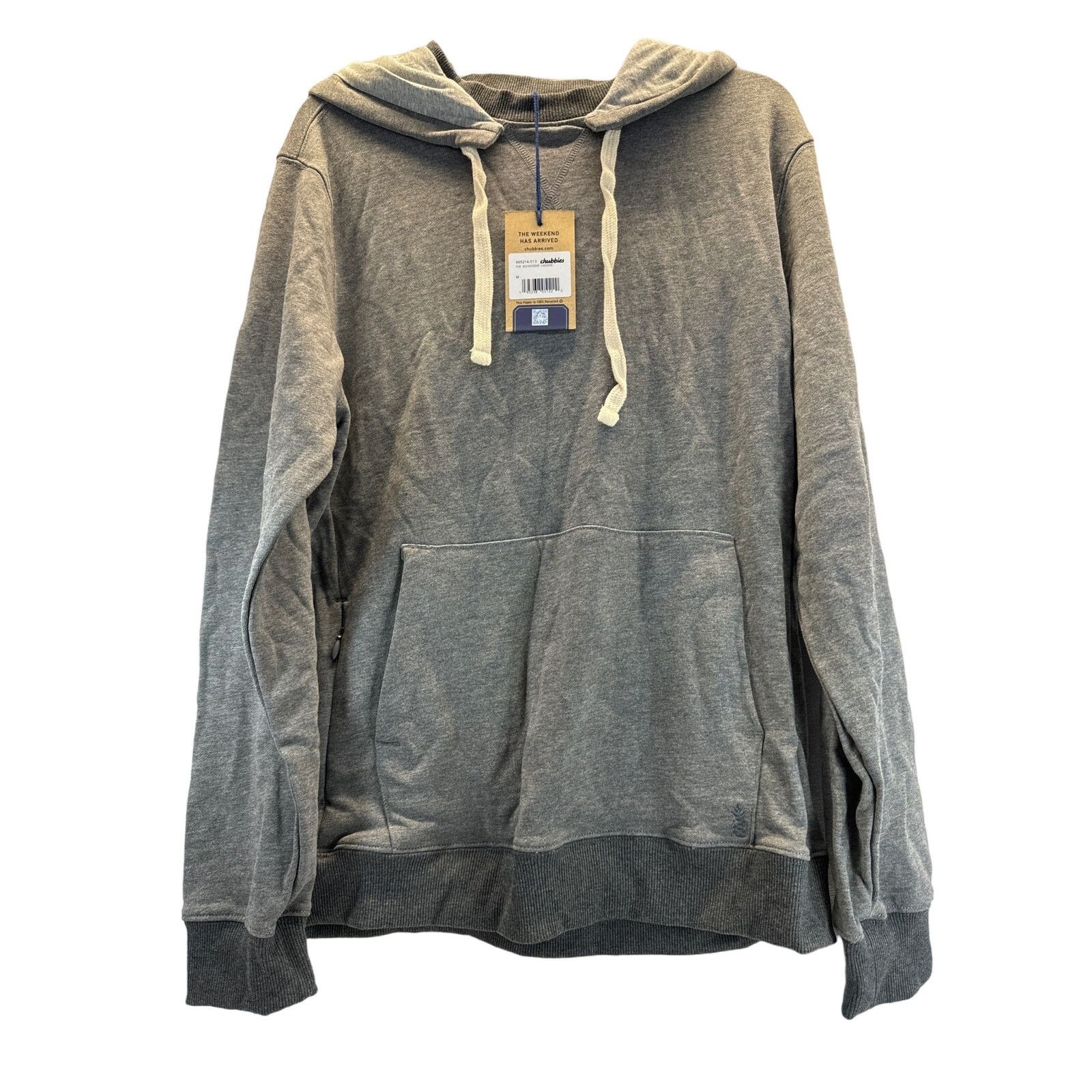 Chubbies Chubbies Gray Pullover Hoodie Side Zip Pocket men sz M Size US M / EU 48-50 / 2 - 1 Thumbnail