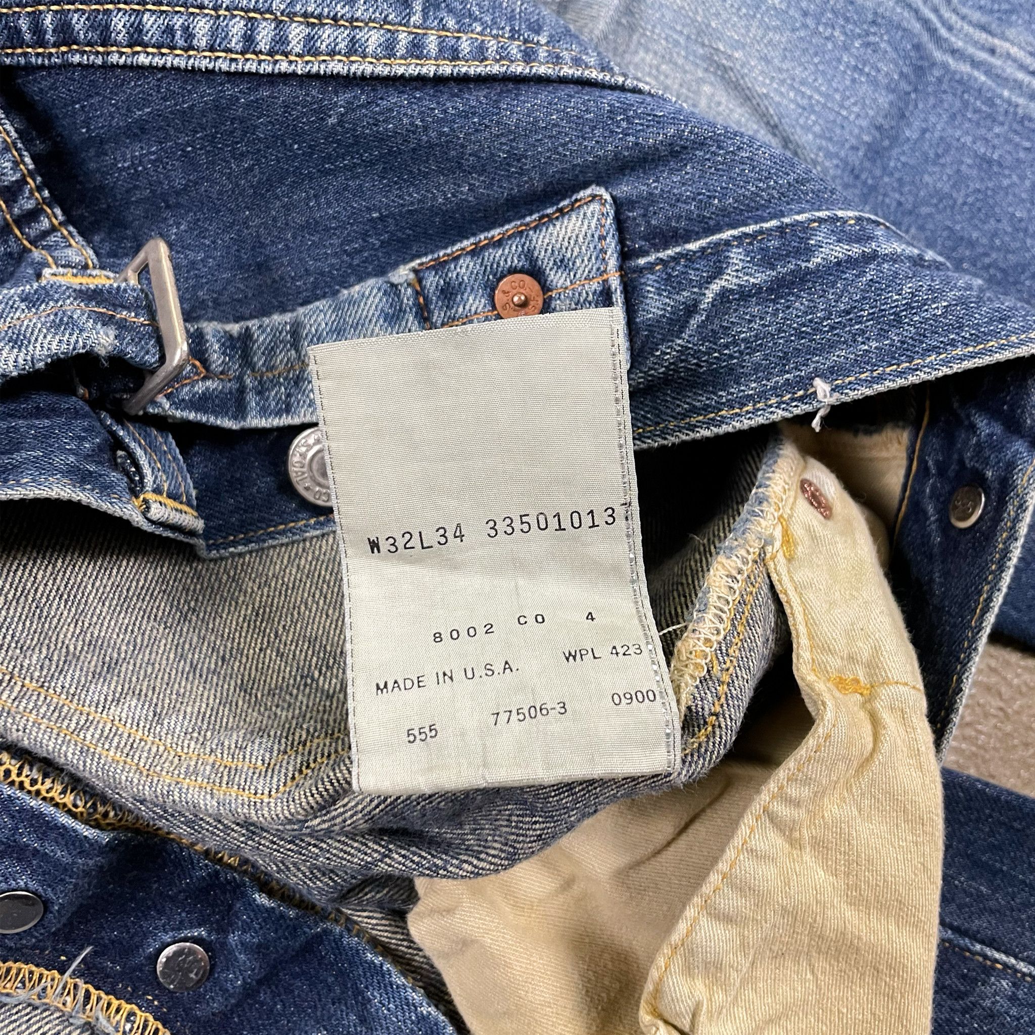 Levi's Levi's 501xx Made in USA Selvedge Buckle Blue Jeans Size US 32 / EU 48 - 4 Thumbnail