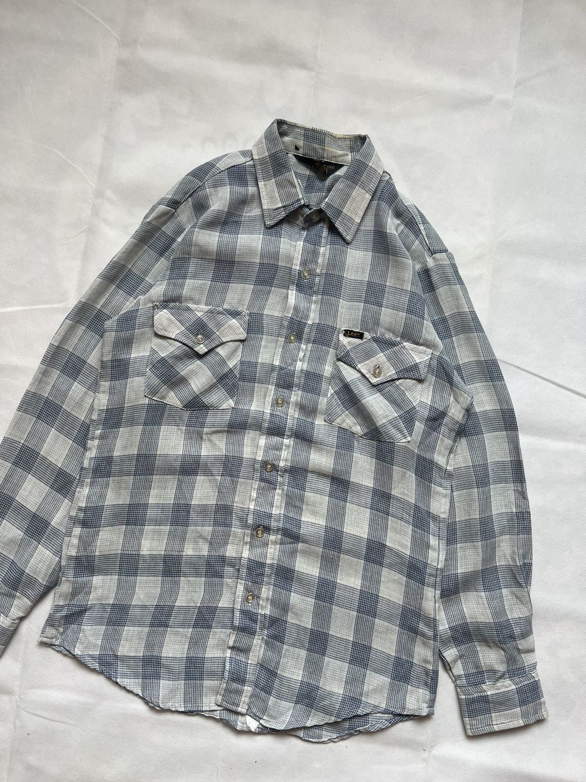 Flannel 70's Vintage Lee Printed Plaid Flannel Shirt Size US M / EU 48-50 / 2 - 4 Thumbnail