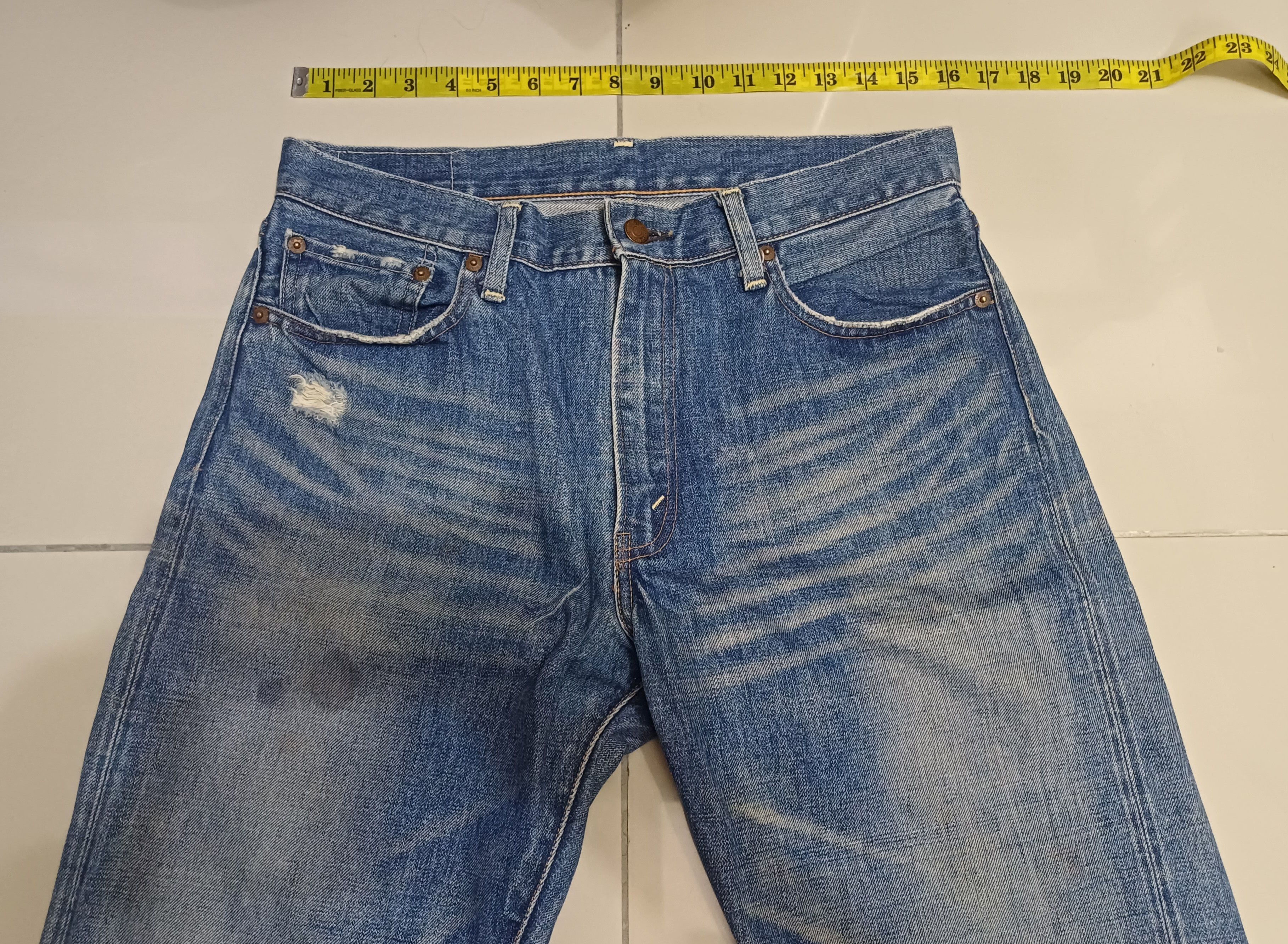 Levi's Made & Crafted × Levi's Vintage Clothing Distressed selvedge jeans... LEVIS 505 Size US 32 / EU 48 - 2 Thumbnail