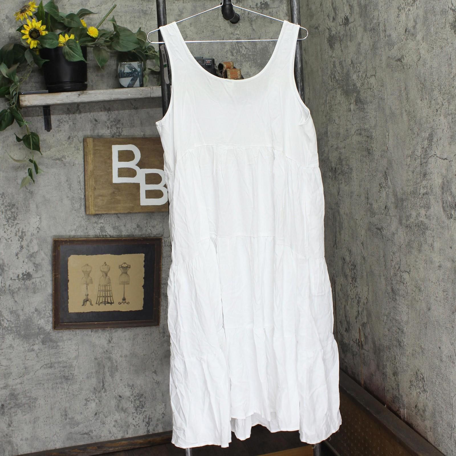Other Nwt Felina Womens Isabelle Midi Dress 900802 White L Size L / US 10 / IT 46 - 2 Thumbnail
