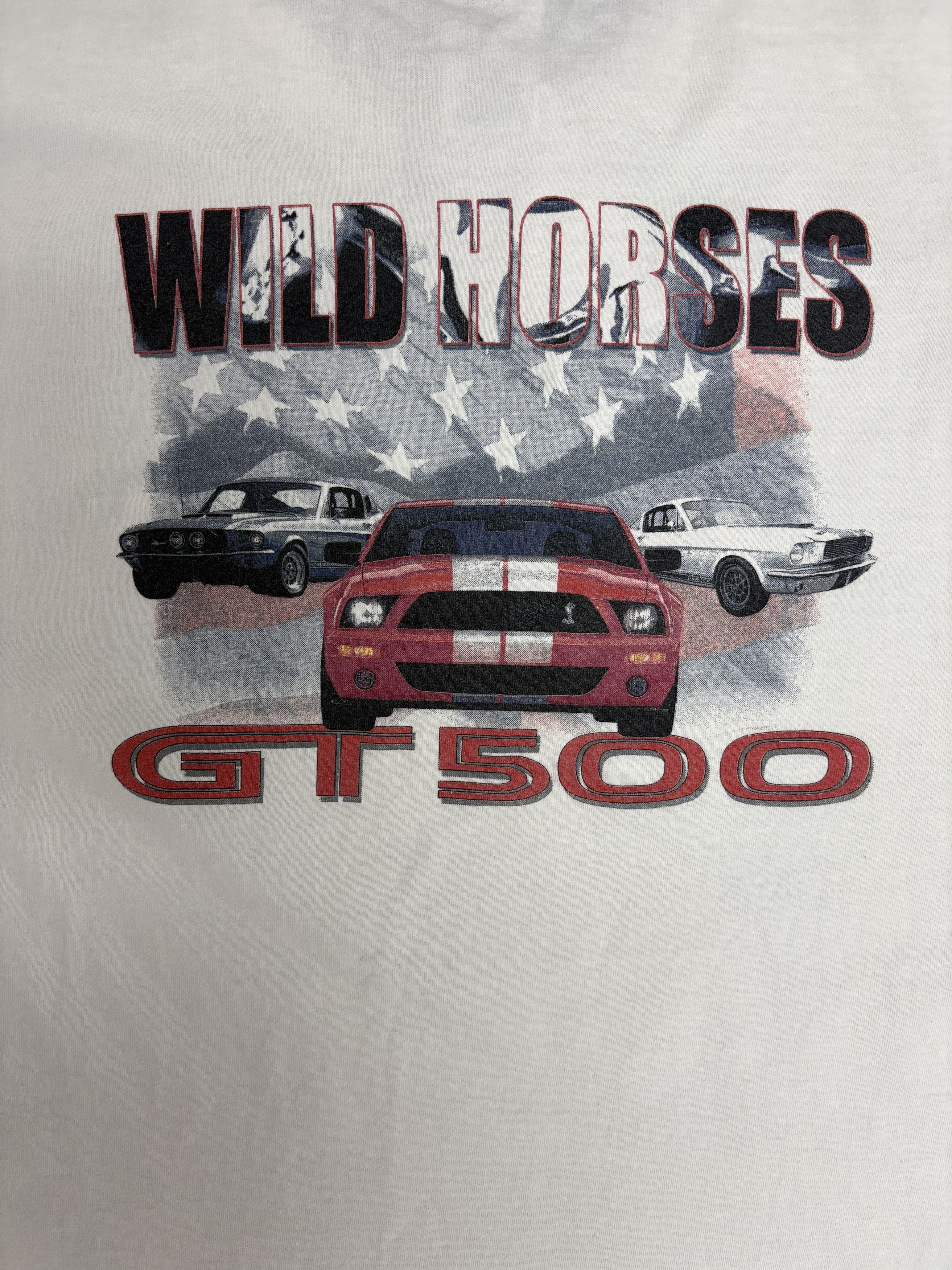 Vintage Ford Mustang Shelby GT500 Vintage White T-Shirt Tee Size US L / EU 52-54 / 3 - 5 Thumbnail