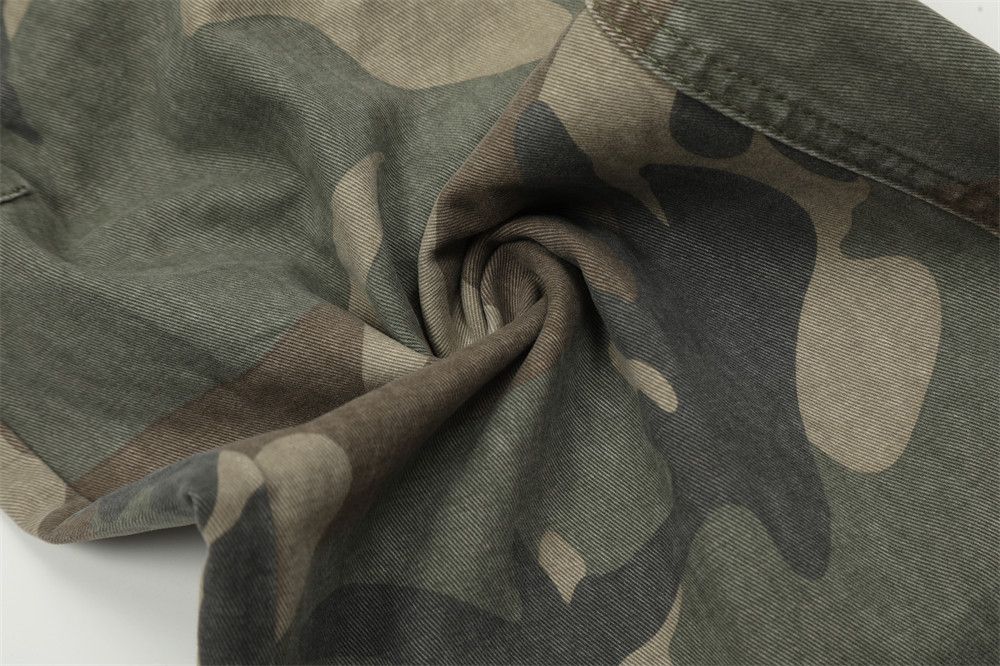 Japanese Brand × Jean Vintage American washed distressed camouflage loose jeans Size US 34 / EU 50 - 6 Thumbnail