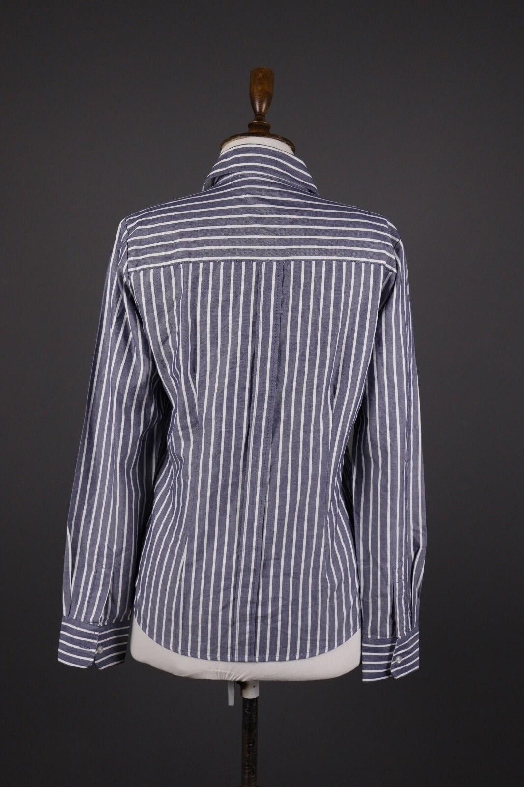 La Martina La Martina Blue Stripe Button Blouse Shirt Size M Size M / US 6-8 / IT 42-44 - 7 Thumbnail