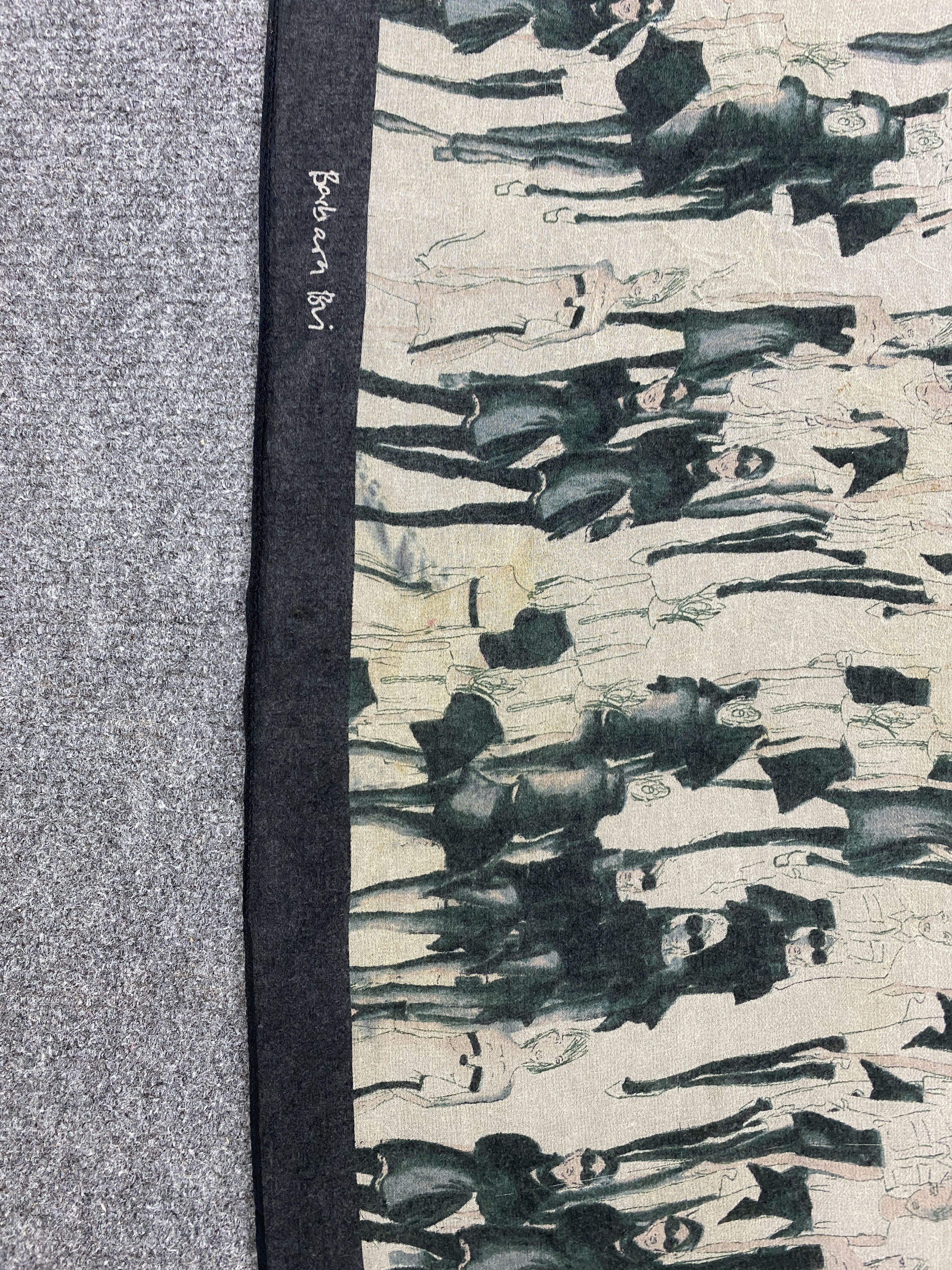Vintage Vintage 80s Barbara Bri Silk Scarf SN0098 Size ONE SIZE - 6 Thumbnail