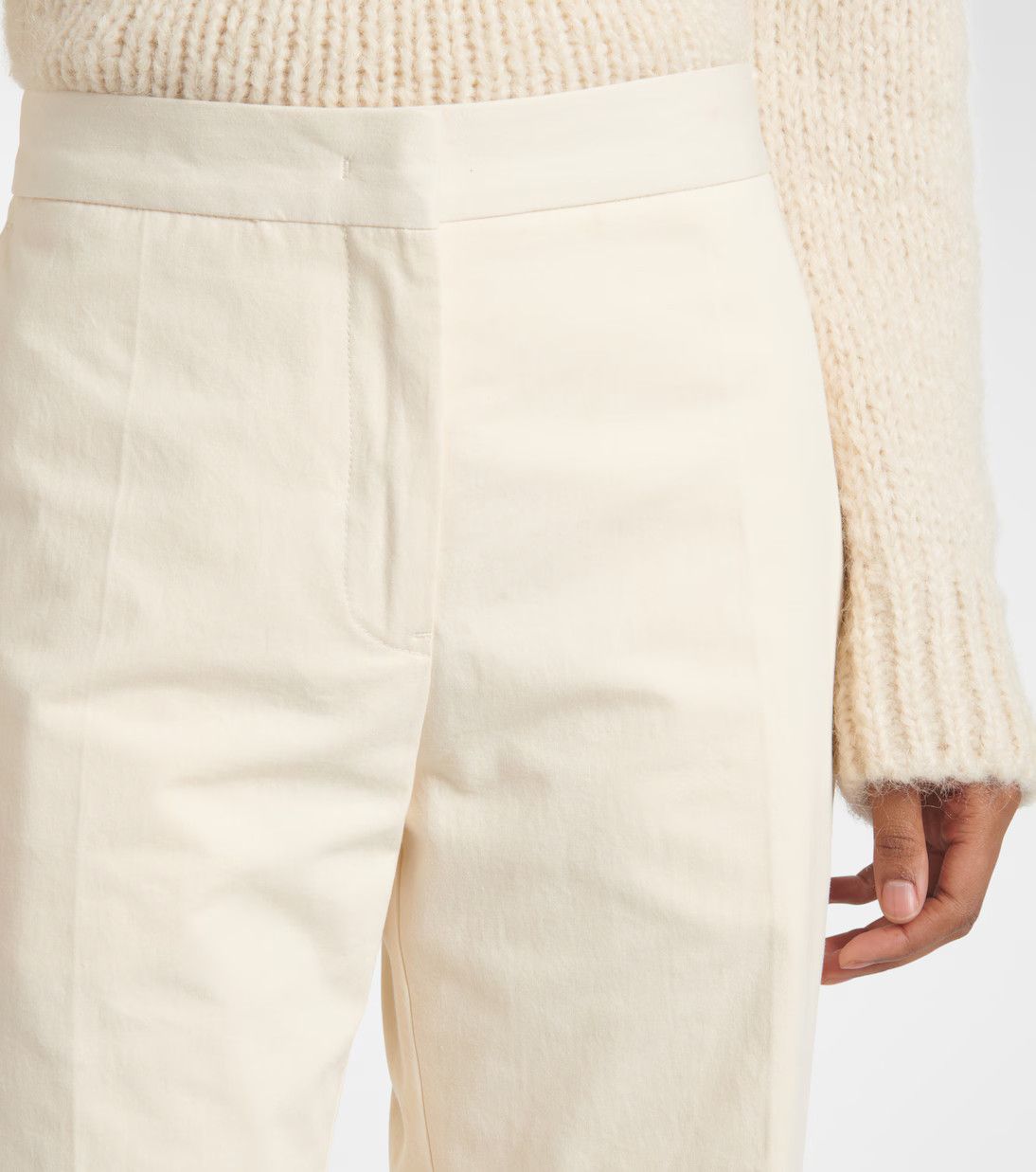 Jil Sander o1y1025 Sweatpant in Cream Size 27" / US 4 / IT 40 - 4 Thumbnail