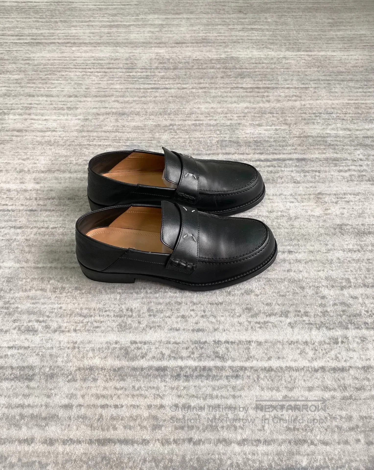 Maison Margiela Maison Margiela Black Leather Mary Jane Loafers. Size US 6.5 / EU 39-40 - 2 Thumbnail