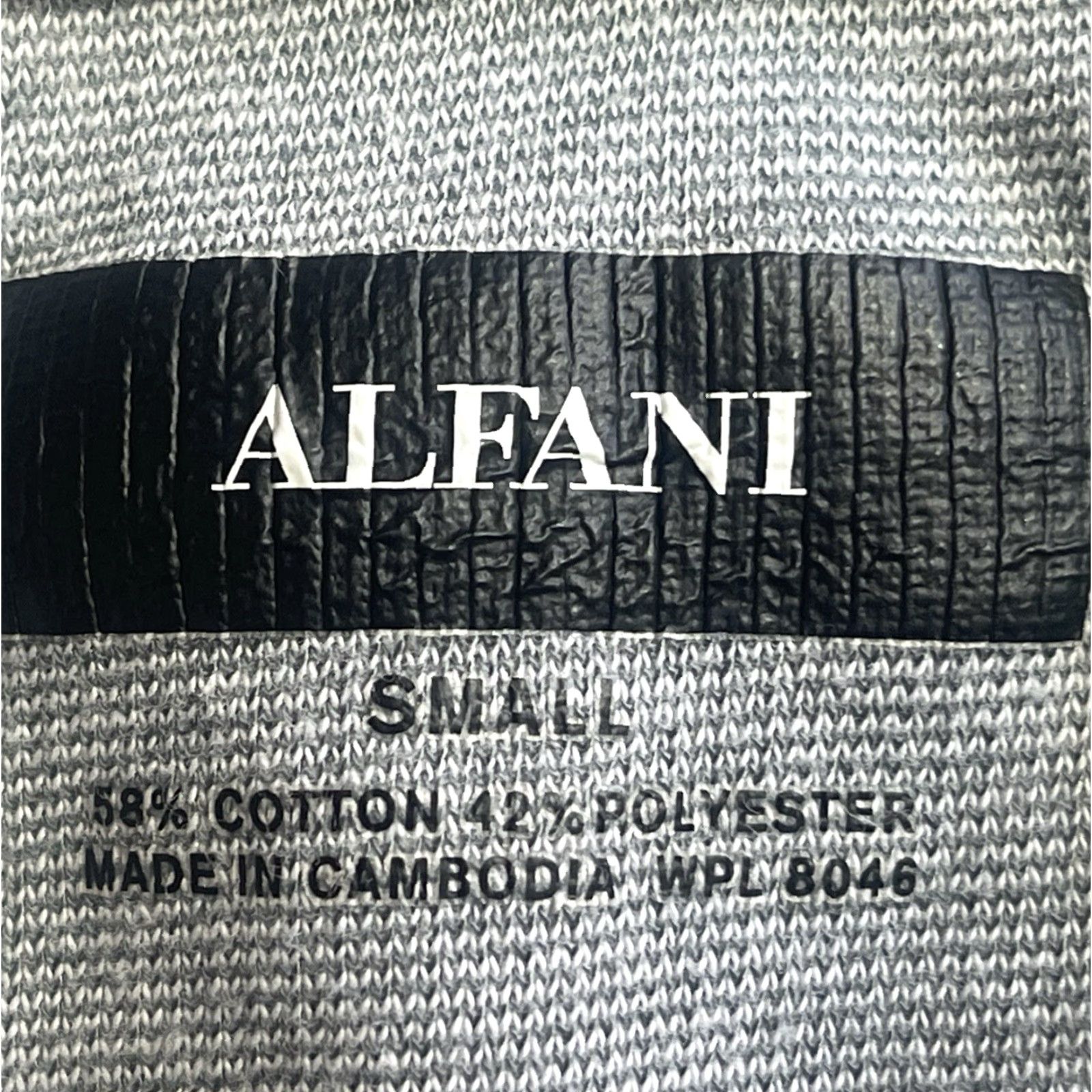 Alfani Alfani Mens Solid V-Neck Cotton Gray Long Sleeve Size Small Shirt Pullover Knit Casual Formal Womens Mens? Size US S / EU 44-46 / 1 - 6 Thumbnail