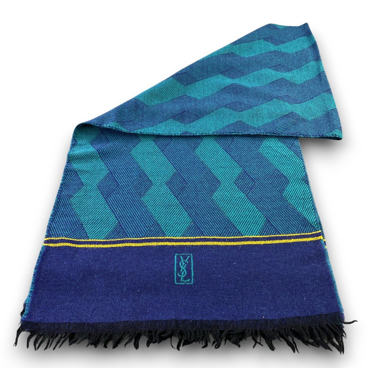Vintage Yves Saint Laurent Scarf / Muffler / Neckwear T727 Size ONE SIZE - 4 Thumbnail