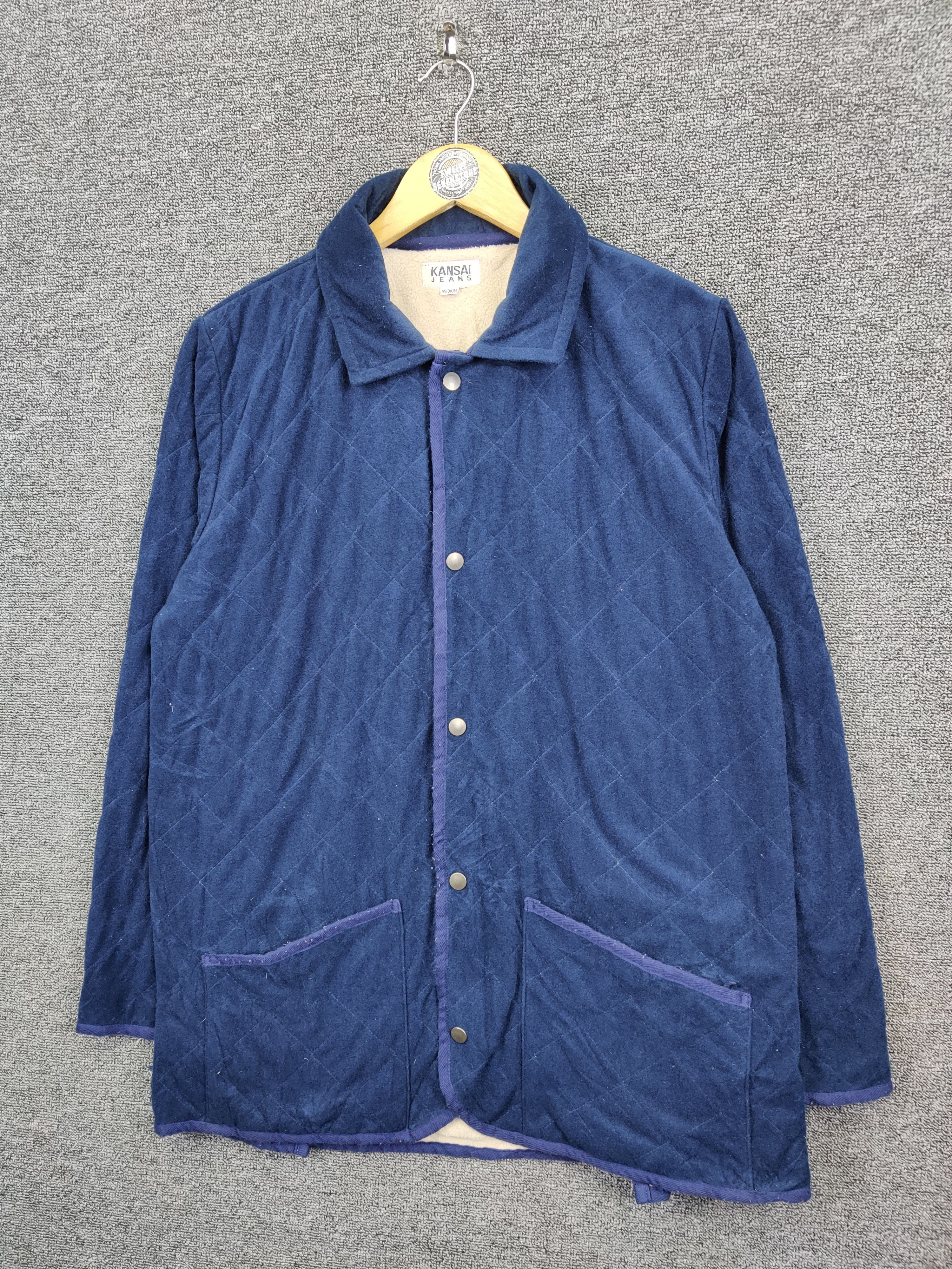 Kansai Yamamoto Vintage Kansai Yamamoto Jeans Quilted Button Jacket Size US M / EU 48-50 / 2 - 2 Thumbnail
