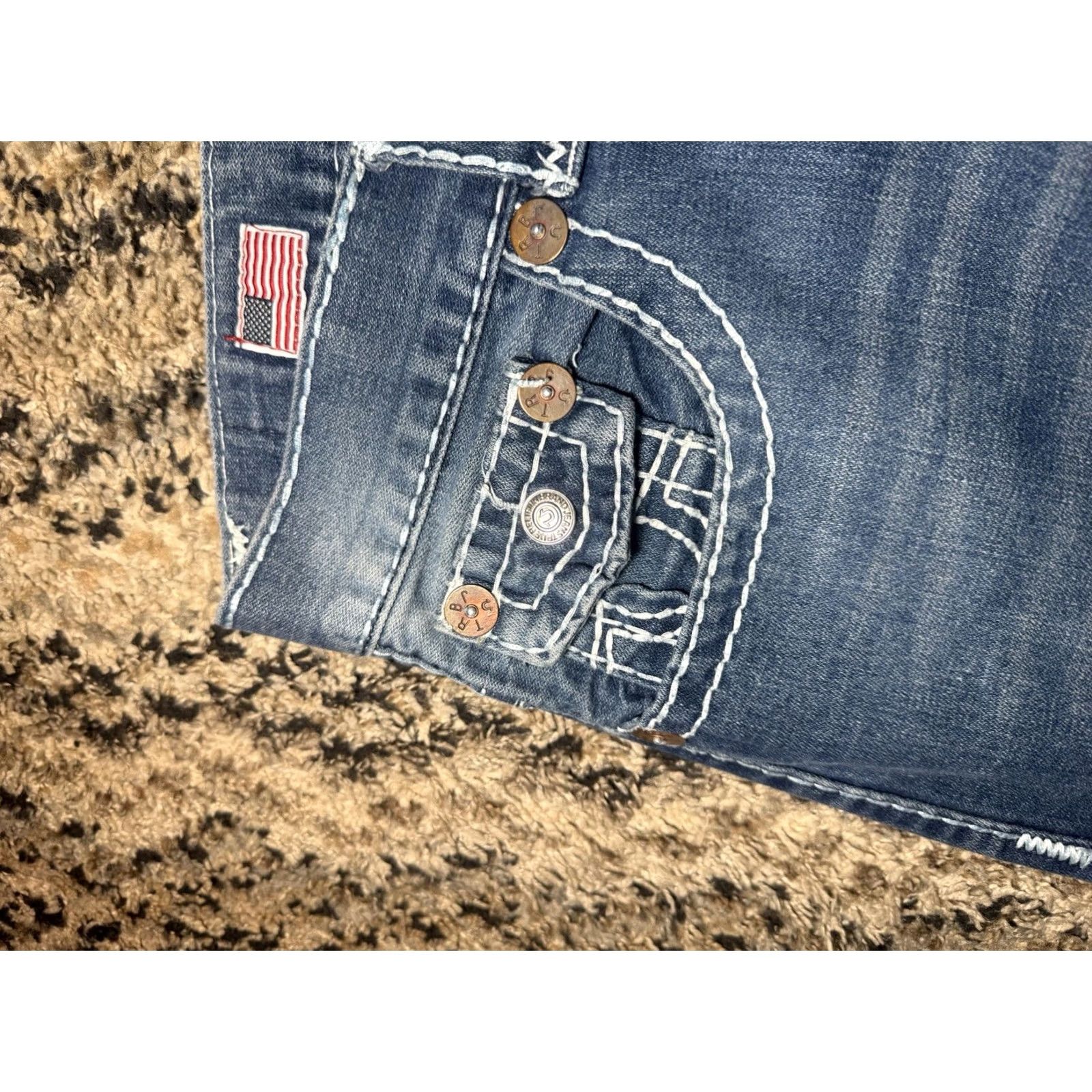 True Religion VINTAGE True Religion Jeans Mens Joey Super T Denim Blue Size 36x34 USA Made Size US 36 / EU 52 - 3 Thumbnail