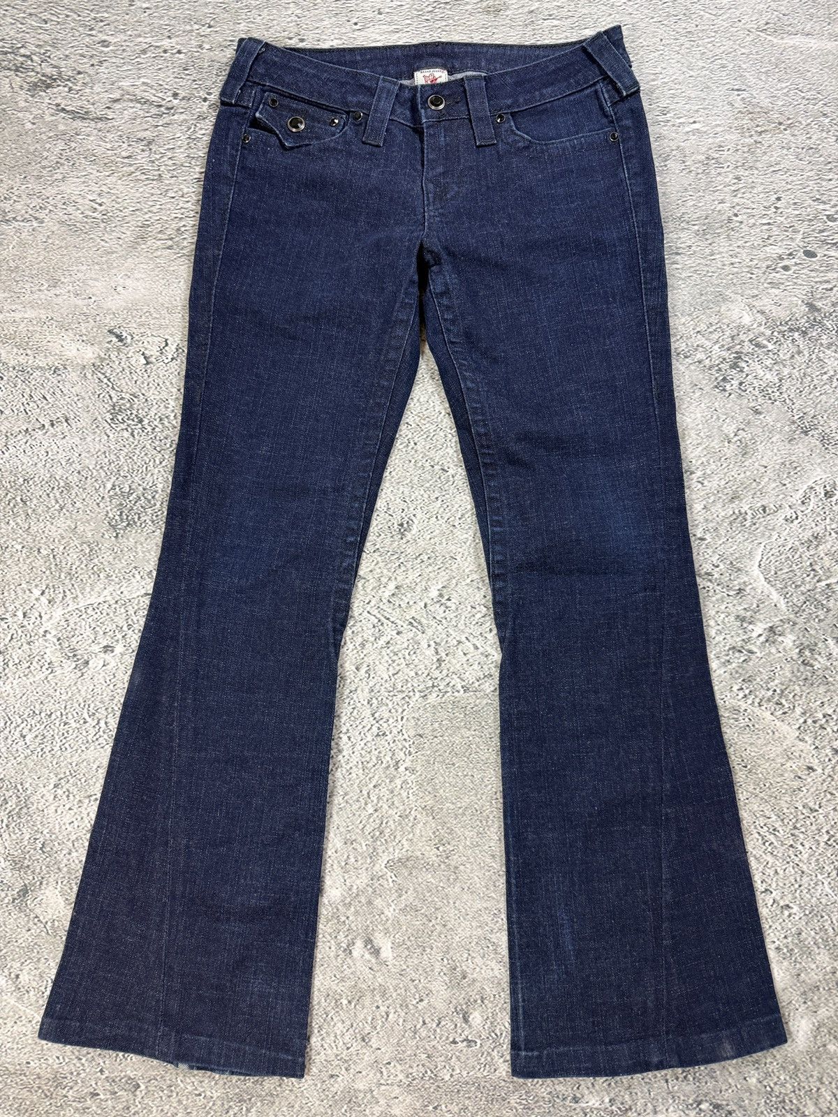 True Religion True Religion flared Joey jeans vintage navy black Size 28" / US 6 / IT 42 - 9 Thumbnail