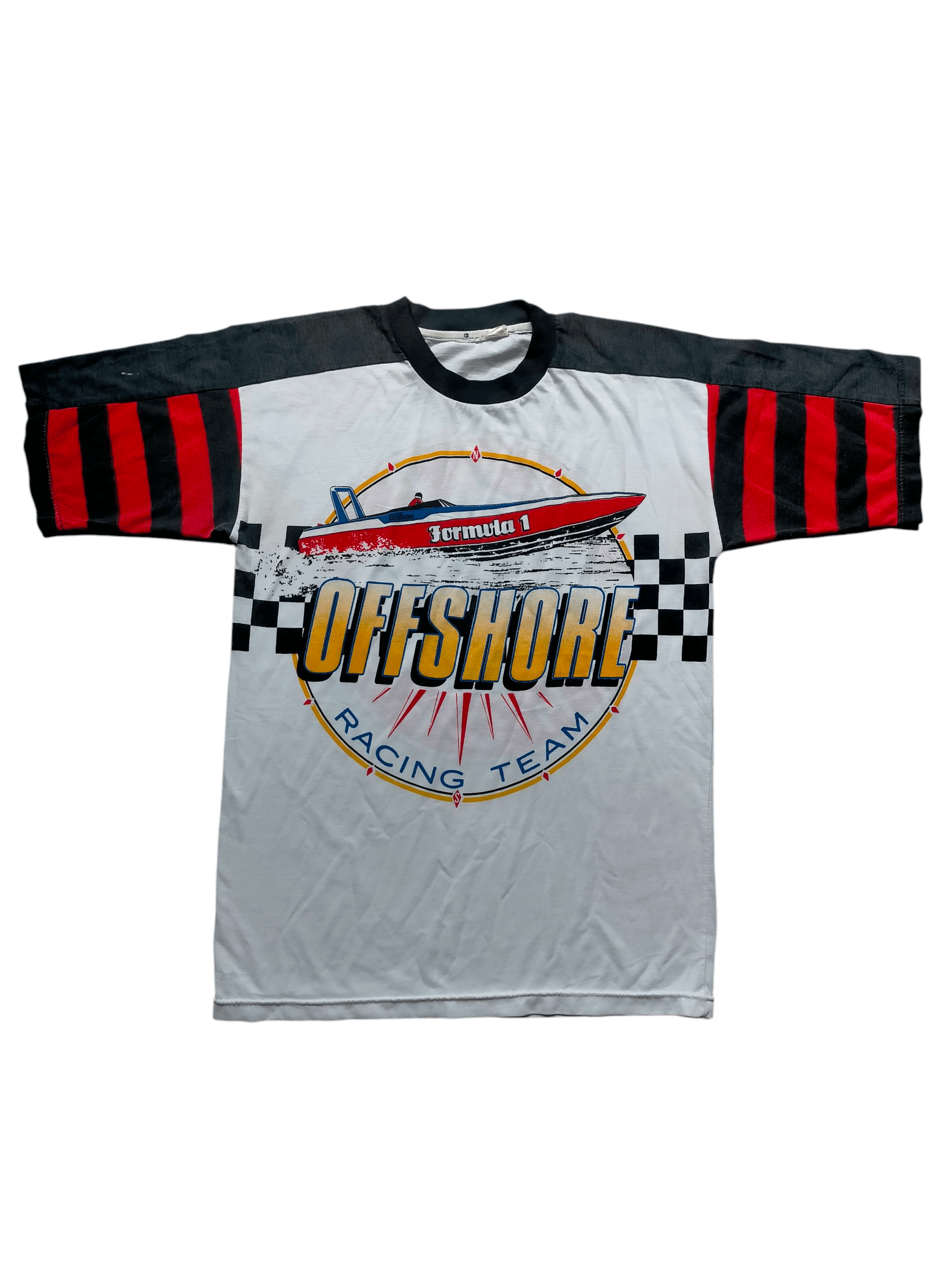 Vintage Vintage 80s Formula 1 Off Shore Racing Team tee Size US S / EU 44-46 / 1 - 1 Thumbnail