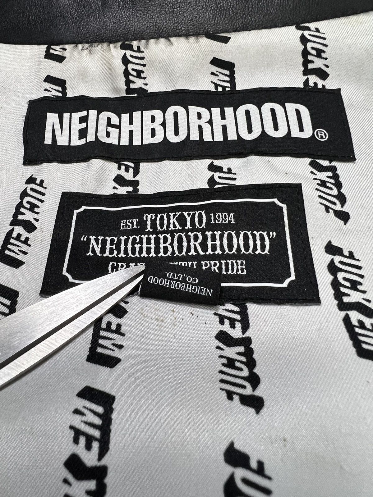 Neighborhood Neighborhood - A/W 18’ - Clay Leather Rider’s Jacket Size US L / EU 52-54 / 3 - 18 Thumbnail