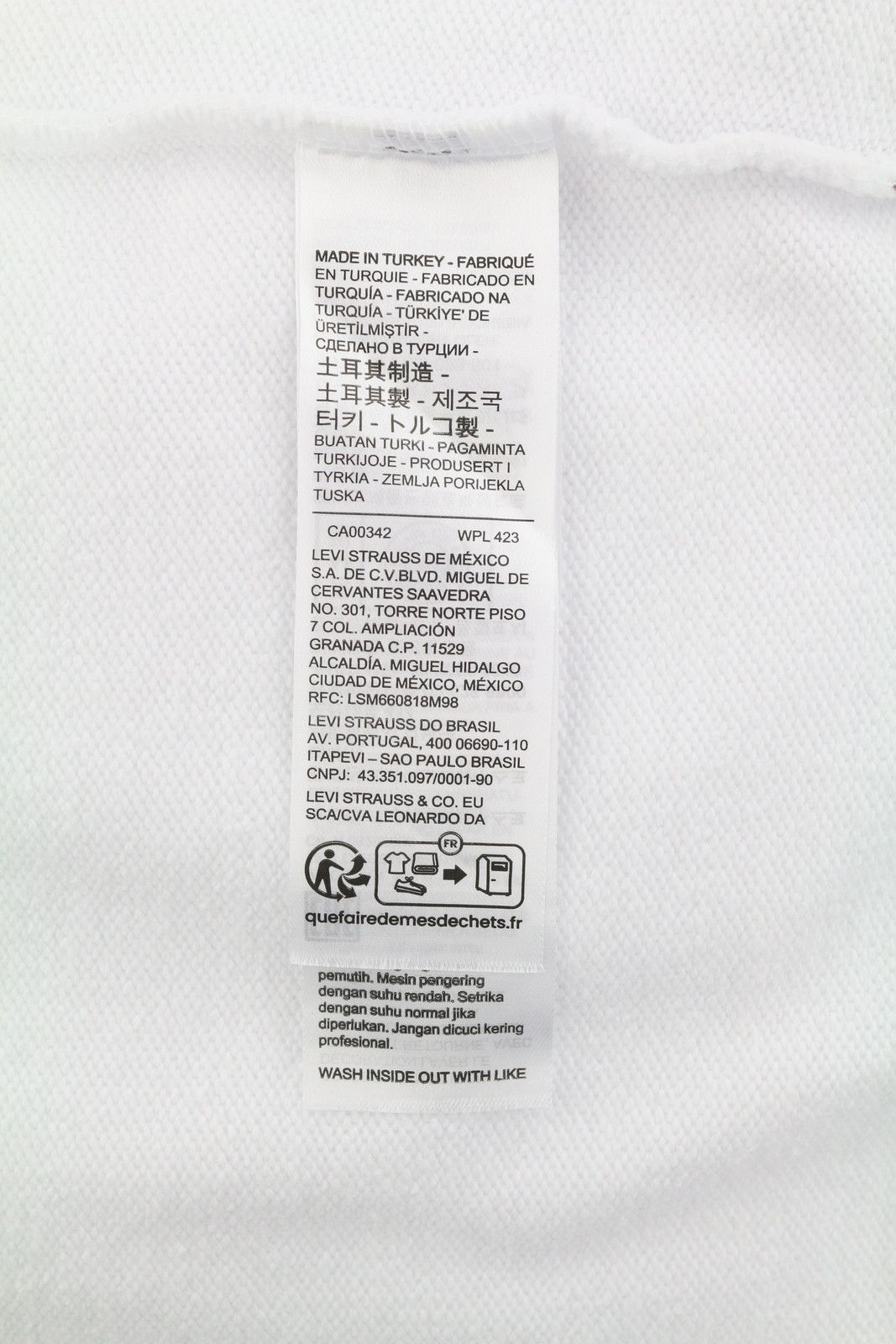 Levi's RELAXED FIT M White Graphic Logo Crew Pullover 87099 Size US M / EU 48-50 / 2 - 7 Thumbnail