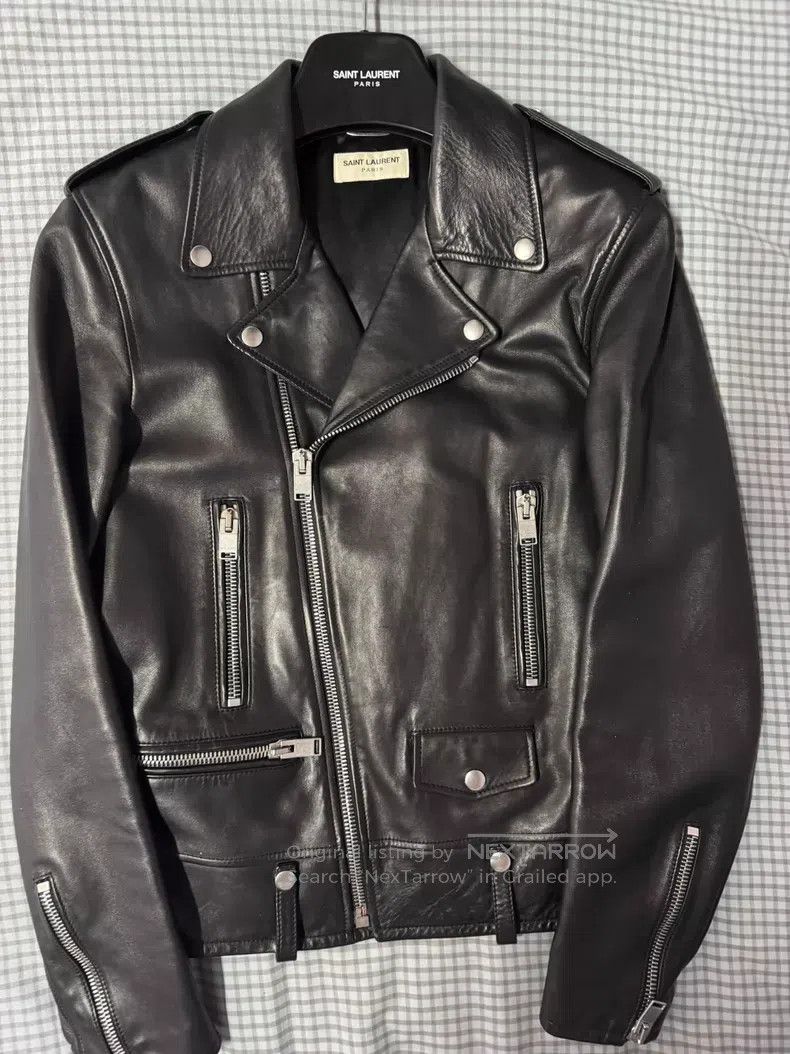 Saint Laurent Paris Saint Laurent Paris Motorcycle Zip Leather Jacket i Size US M / EU 48-50 / 2 - 1 Thumbnail