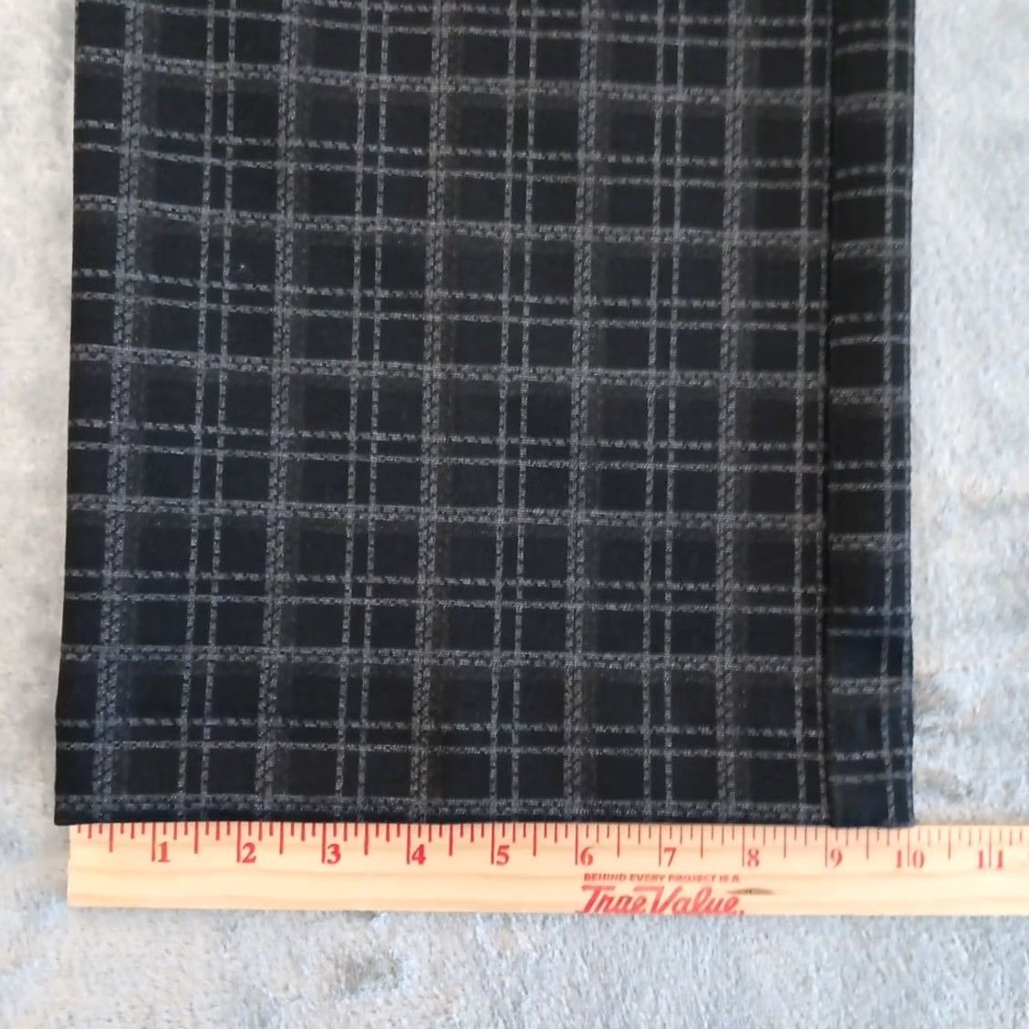 Vintage Zac & Rachel Pants Womens Small Gray Black Plaid Wide-Leg Pull On 30x29.5] Size 28" / US 6 / IT 42 - 5 Thumbnail