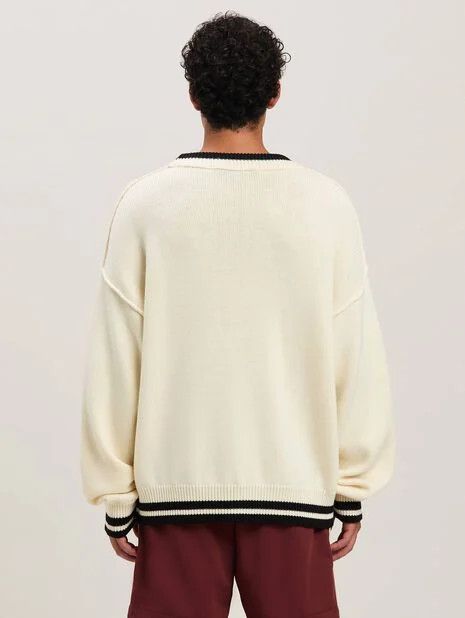 Palm Angels o1mle0226 Bear in Mind Sweater in Neutrals Size US L / EU 52-54 / 3 - 4 Thumbnail