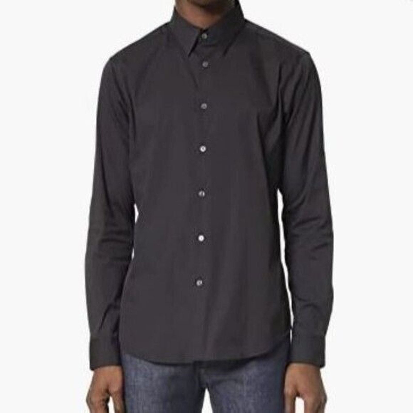 Theory Theory Patrick Men’s Long Sleeve Shirt Grey Large Size US L / EU 52-54 / 3 - 1 Thumbnail