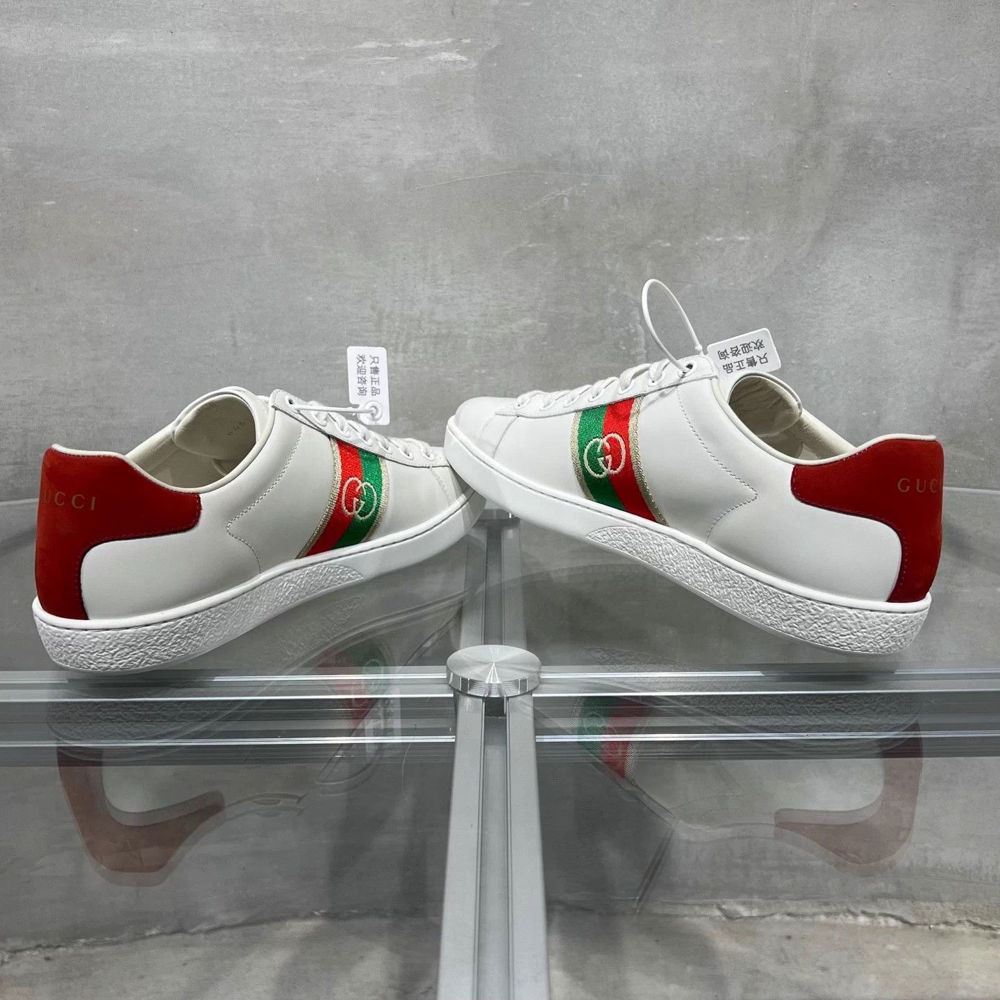 Gucci Gucci ACE Interlocking G White Sneakers 37.5 Size US 6.5 / IT 36.5 - 5 Thumbnail