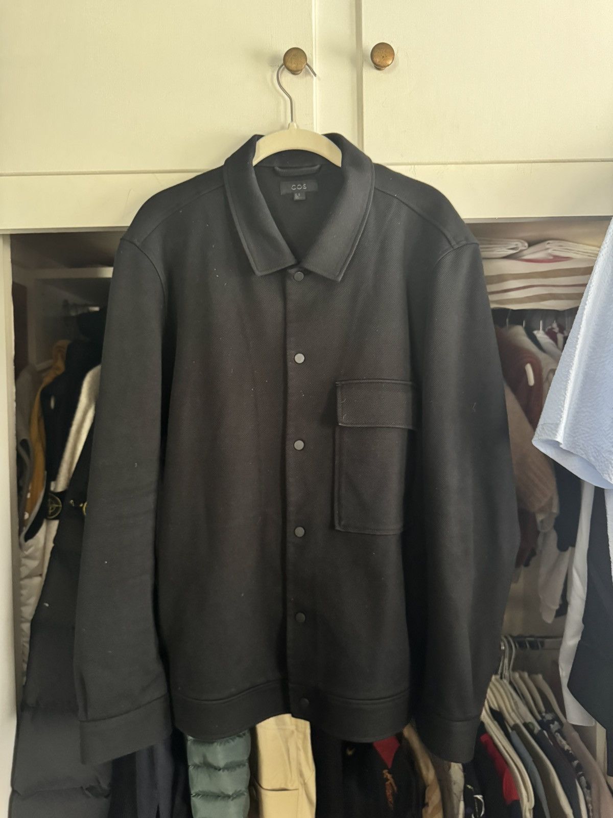 Cos Cos Black utility Coat size XL Size US XL / EU 56 / 4 - 1 Thumbnail