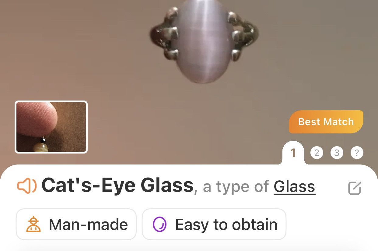 Handmade Handcrafted elegant genuine stone cat eye glass earrings Size ONE SIZE - 5 Thumbnail