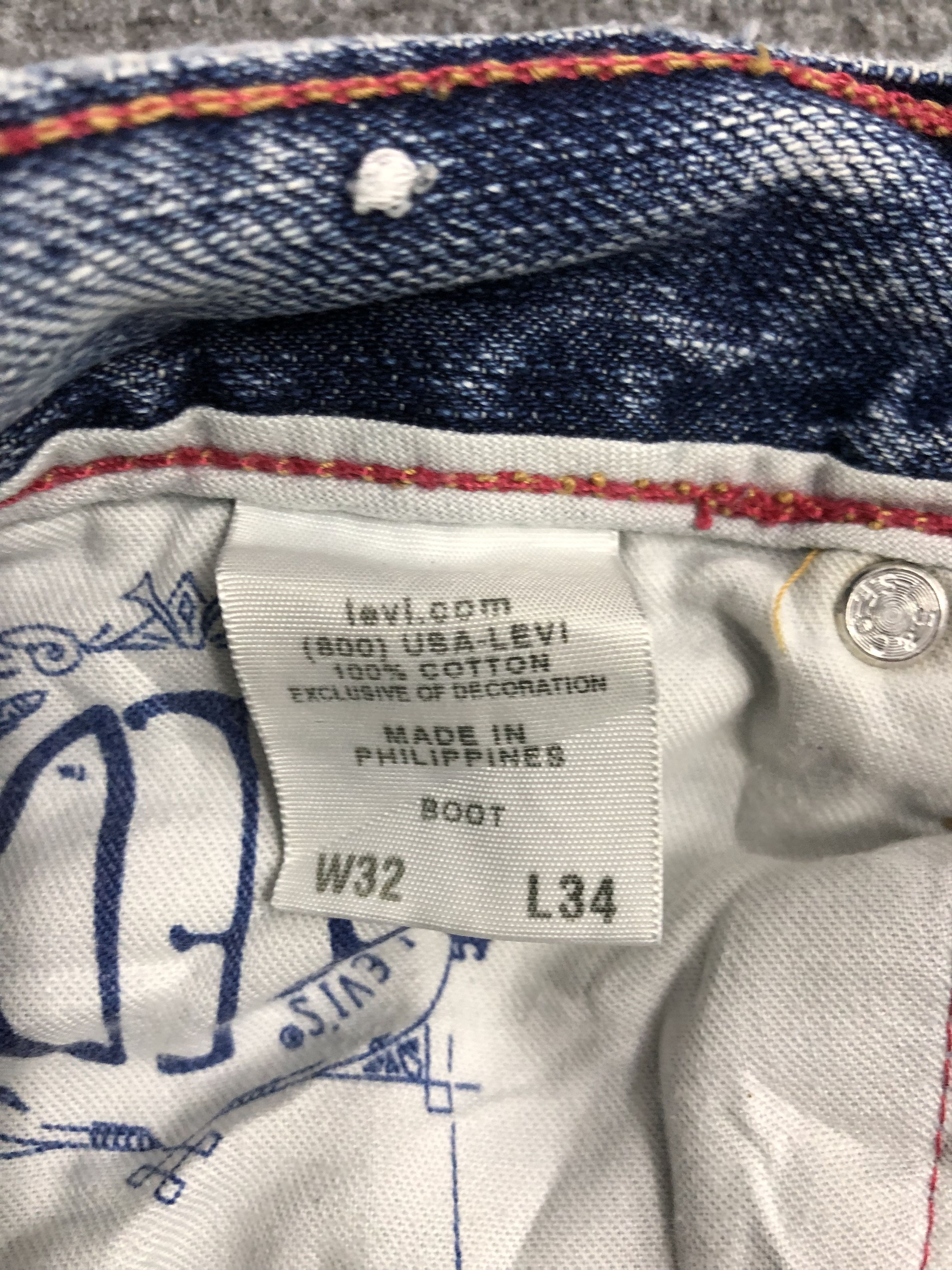 Levi's Vintage Levis Light Wash Denim DP1323 Size US 34 / EU 50 - 6 Thumbnail