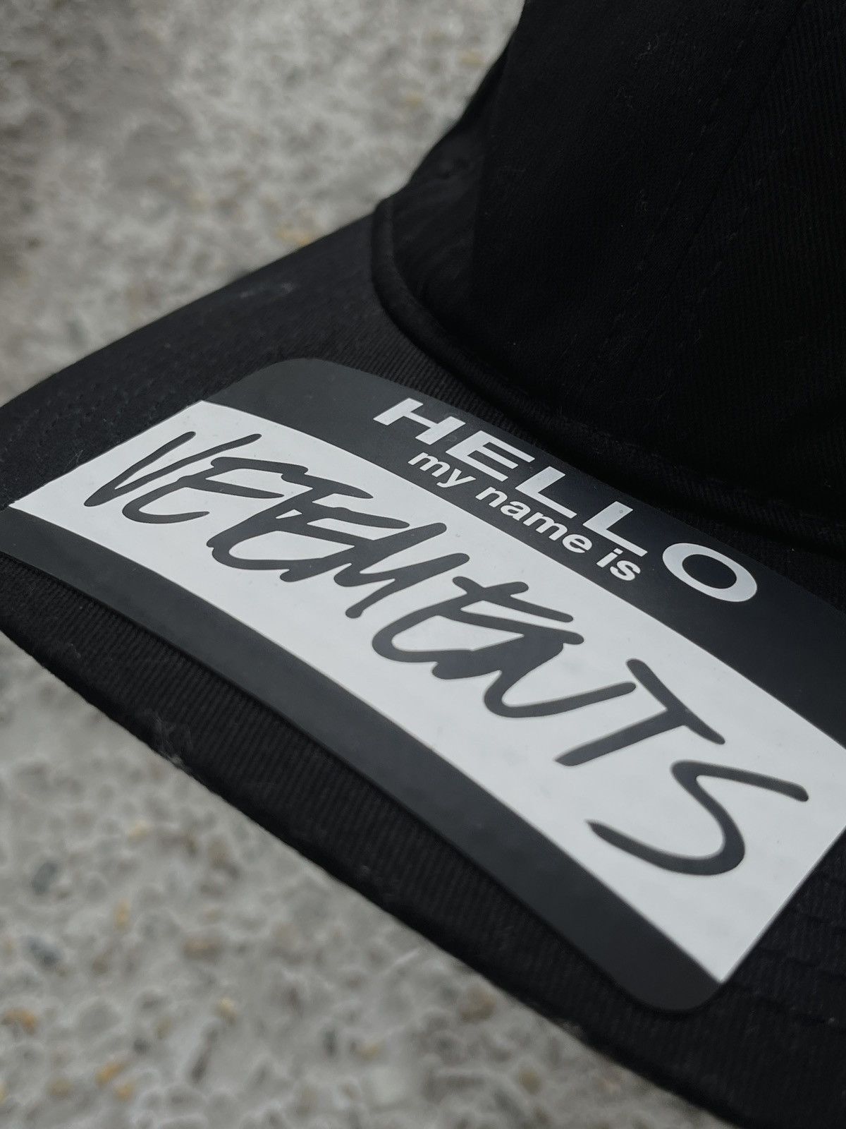 Vetements Black Out Hello My Name Is Size ONE SIZE - 7 Thumbnail