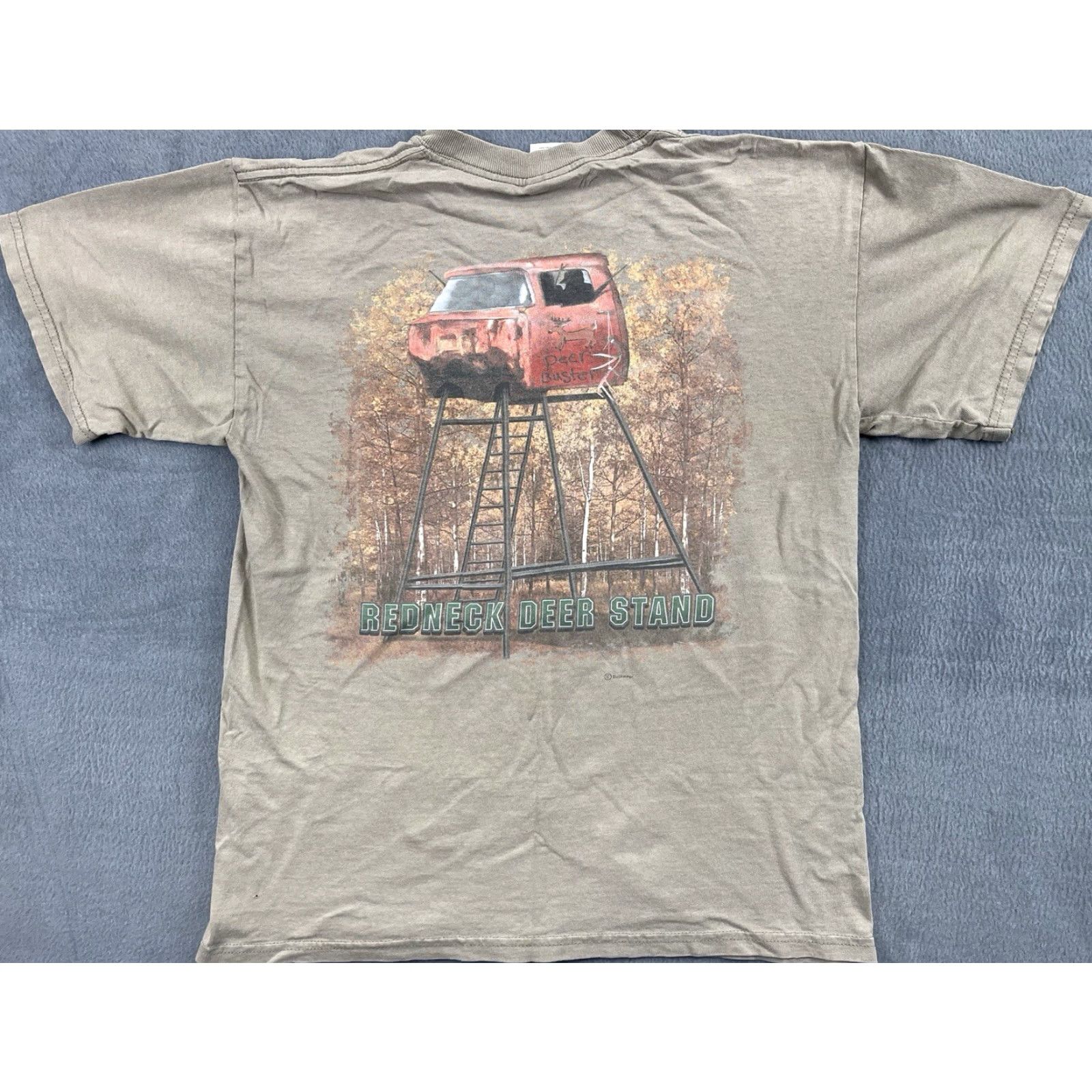 Gildan VINTAGE Sportsman T Shirt M Men Brown Cotton Short Sleeve Crew Neck Bow Hunting Deer Hunting Gildan Size US M / EU 48-50 / 2 - 7 Thumbnail