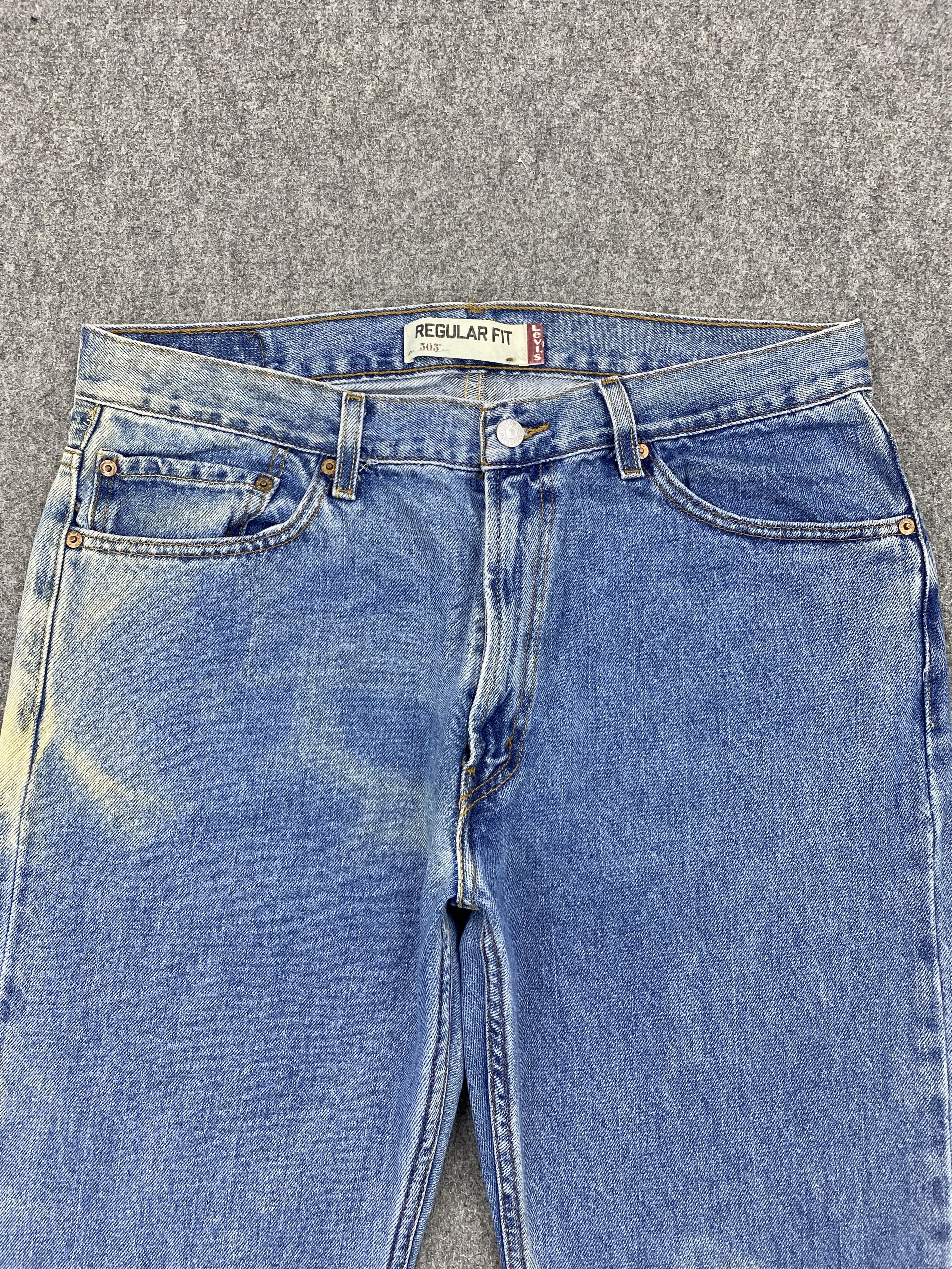 Levi's Vintage Levis 505 Bleach Faded Jeans DP2624 Size US 33 - 2 Thumbnail