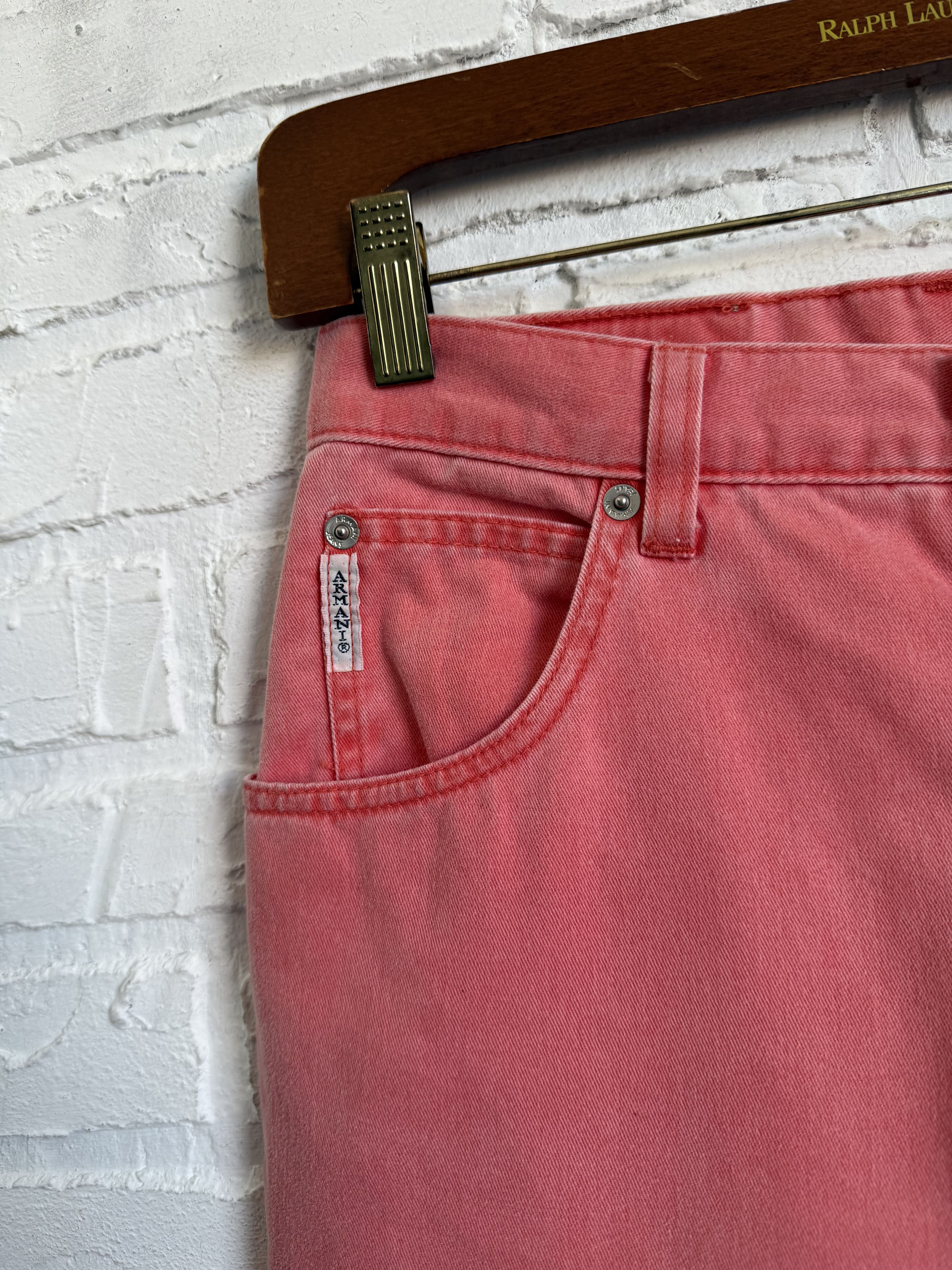 Giorgio Armani Archive 80s Giorgio Armani Junior GA Eagle pink denim jeans Size US 28 / EU 44 - 11 Thumbnail