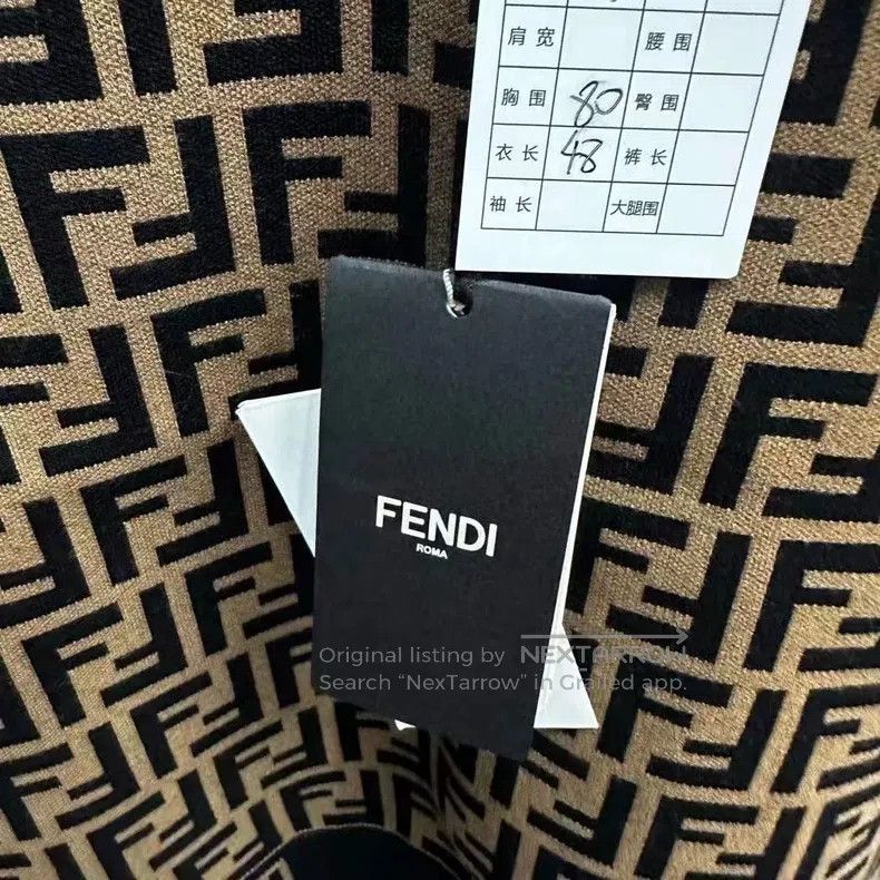 Fendi Fendi Double F all-over print knitted short sleeve Size 4XL / US 24-26 - 3 Thumbnail