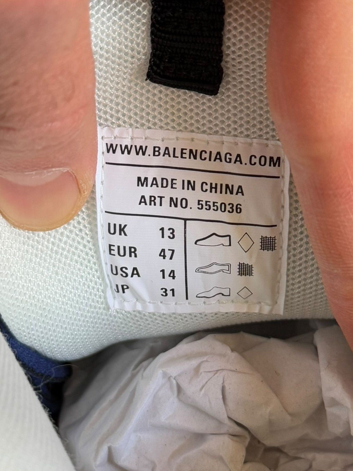 Balenciaga Track LED LIGHT Sneaker Silver Blue Metallic Size US 14 / EU 47 - 17 Thumbnail