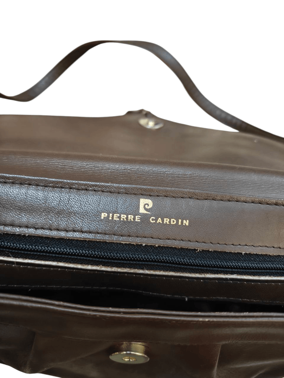 Leather 80s Vintage Pierre Cardin Leather Sling Bag Size ONE SIZE - 10 Thumbnail