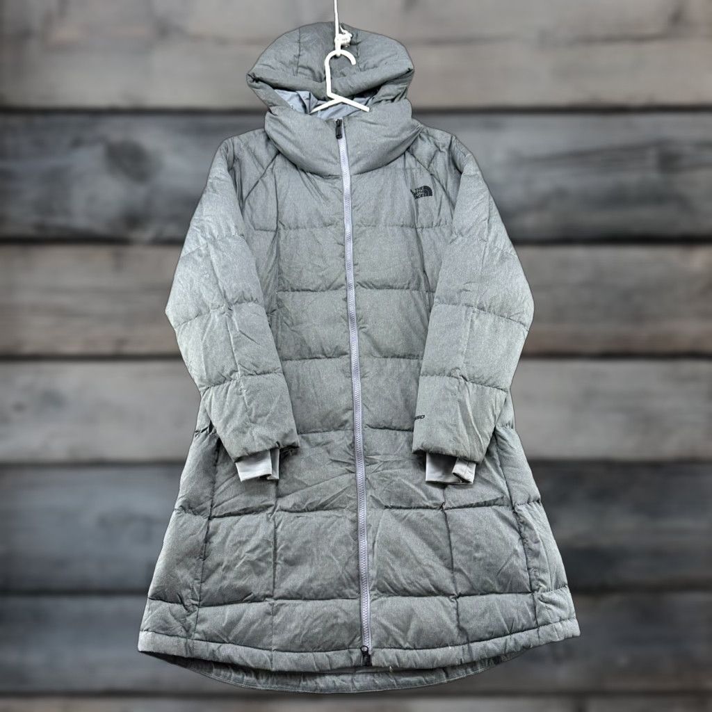 The North Face The North Face Jacket Womens Small Gray Puffer Hooded Insulated Long Acropolis 550 Down Size S / US 4 / IT 40 - 1 Thumbnail