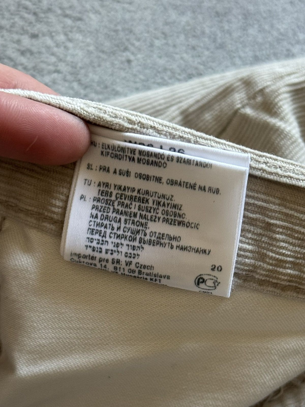 Lee Lee 36/36 Roscoe corduroy velvet pants trousers chinos retro Size US 36 / EU 52 - 15 Thumbnail