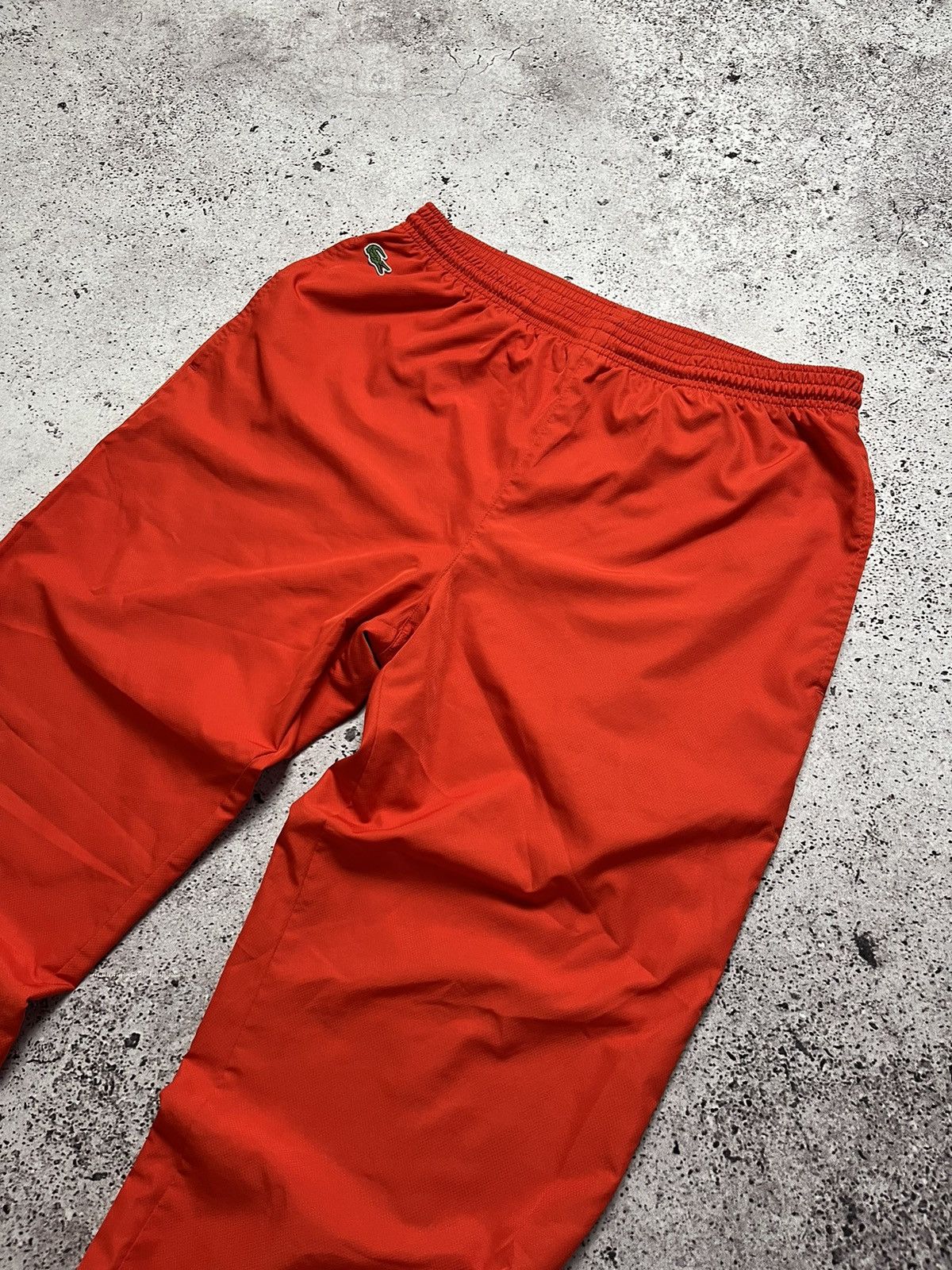 Lacoste Vintage Y2K Men’s Lacoste Orange Nylon Joggers Pants Size US 32 / EU 48 - 2 Thumbnail