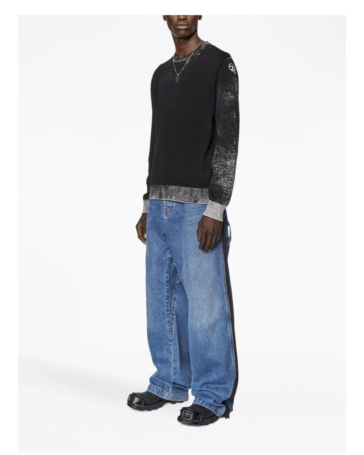 Diesel Diesel K-Larence-B reverse-print cotton jumper | Grailed