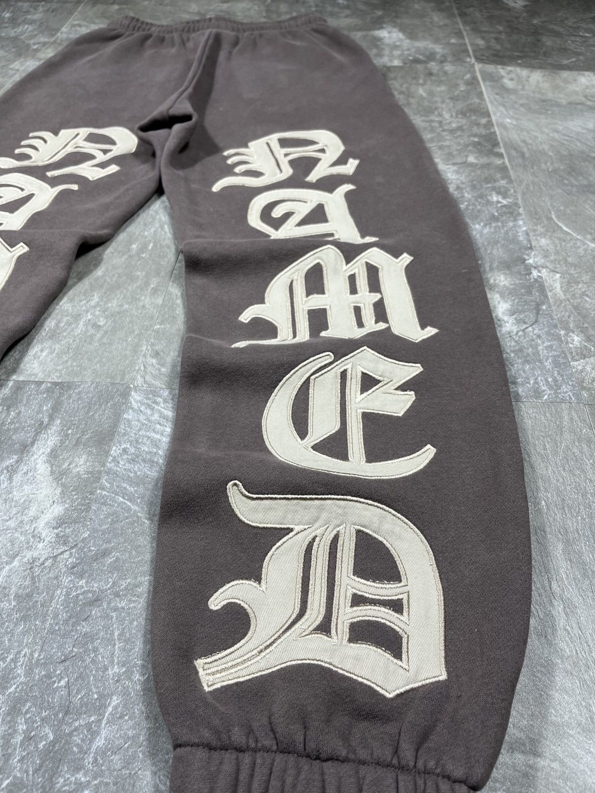 Named Collective Named Collective Mission Brown Baggy Big Logo Sweatpants Size US 28 / EU 44 - 2 Thumbnail