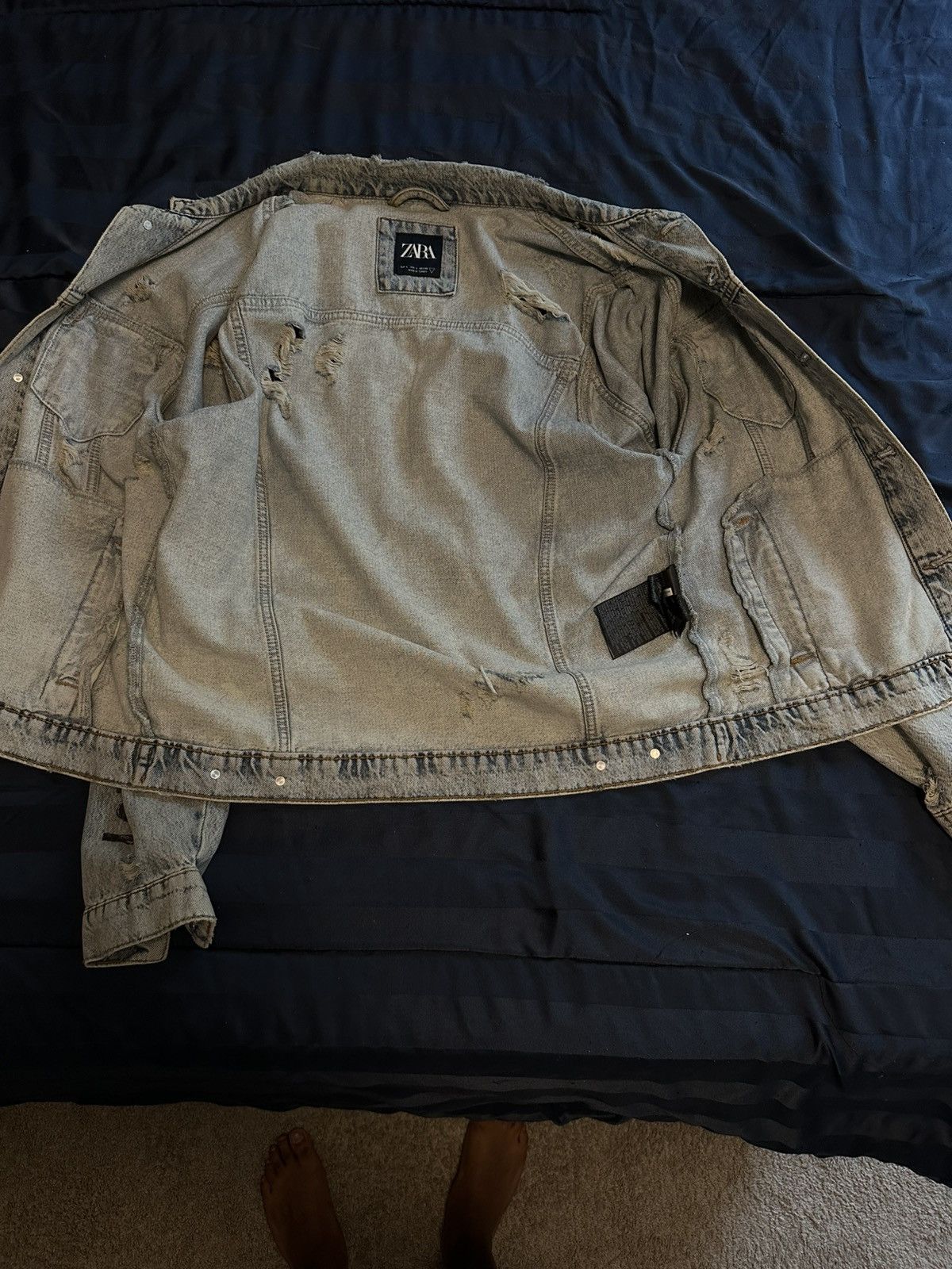 Vintage × Zara Vintage Zara Denim Jacket Size US L / EU 52-54 / 3 - 5 Thumbnail