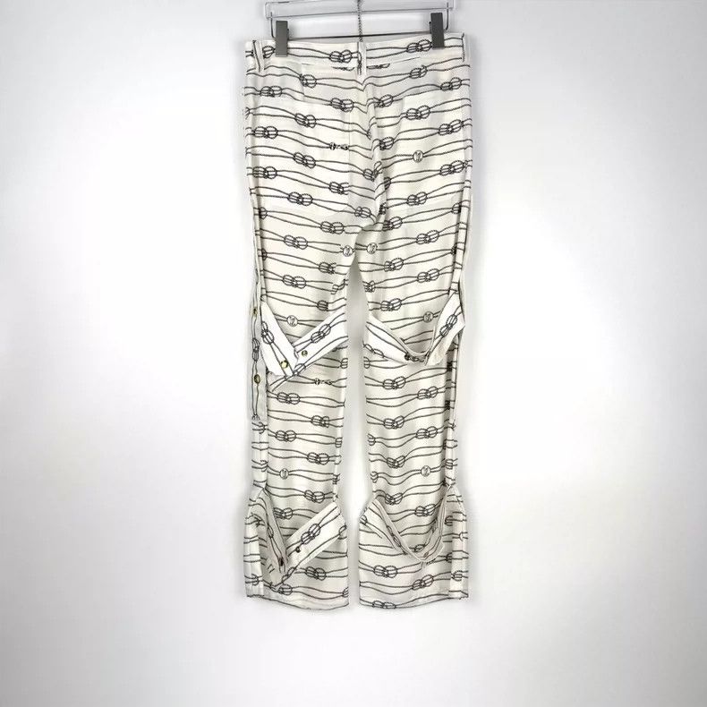 Louis Vuitton Louis Vuitton White Nautical Series Mulberry Silk Pants 250 Size US 36 / EU 52 - 4 Thumbnail