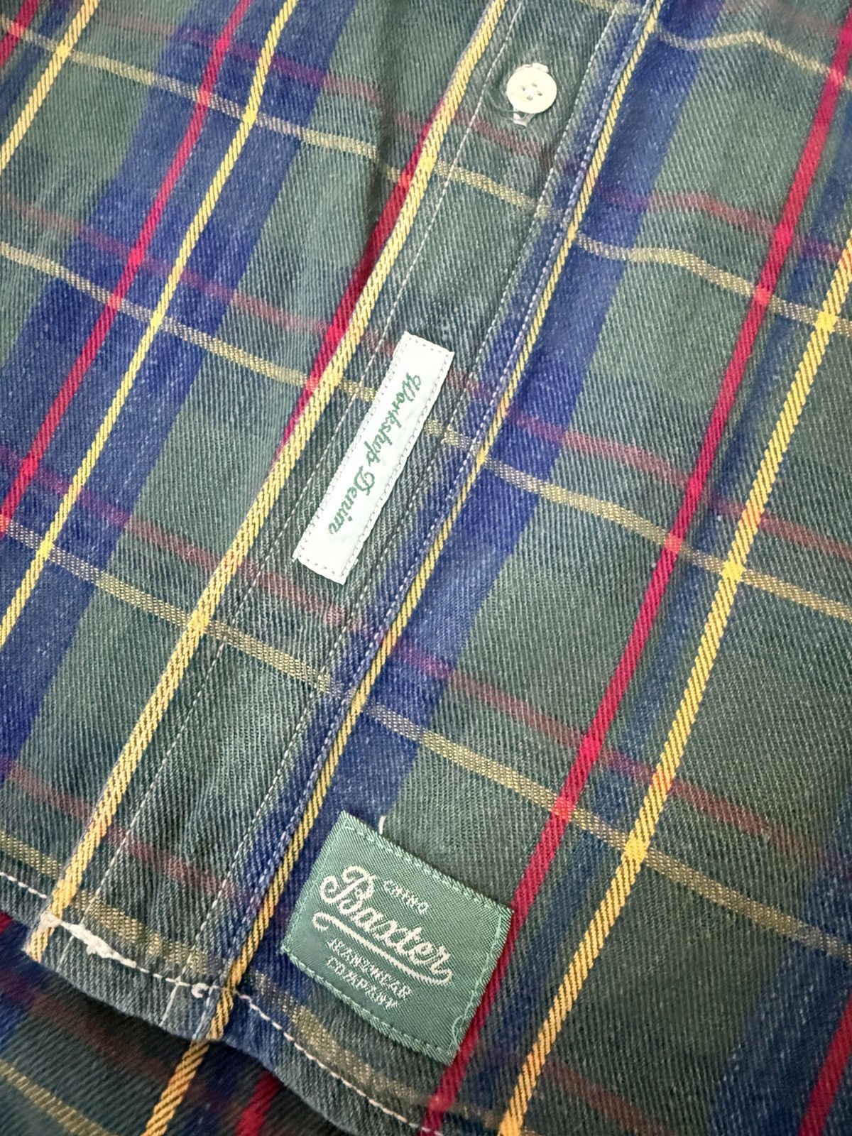 Other Vintage Baxter Brand Natural Clothing Shirt Plaid Size US XL / EU 56 / 4 - 4 Thumbnail