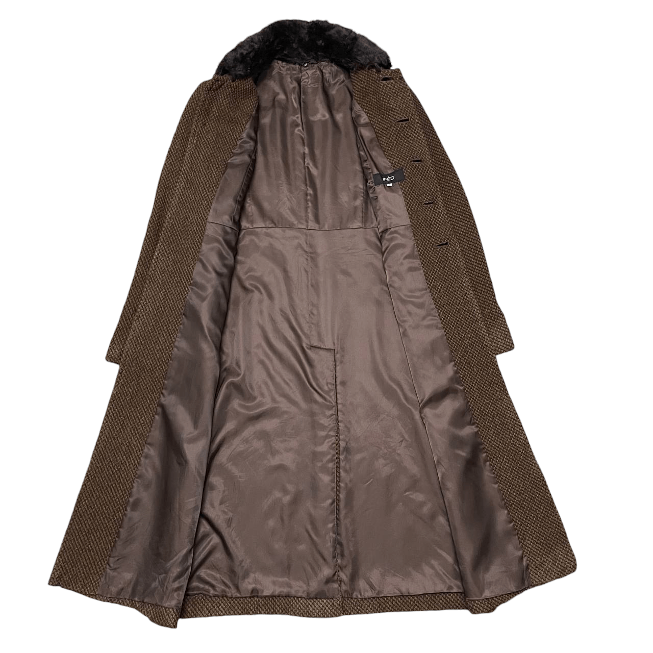 Yohji Yamamoto Vintage Ined by Yohji Yamamoto Wool Long Coat Size US S / EU 44-46 / 1 - 9 Thumbnail