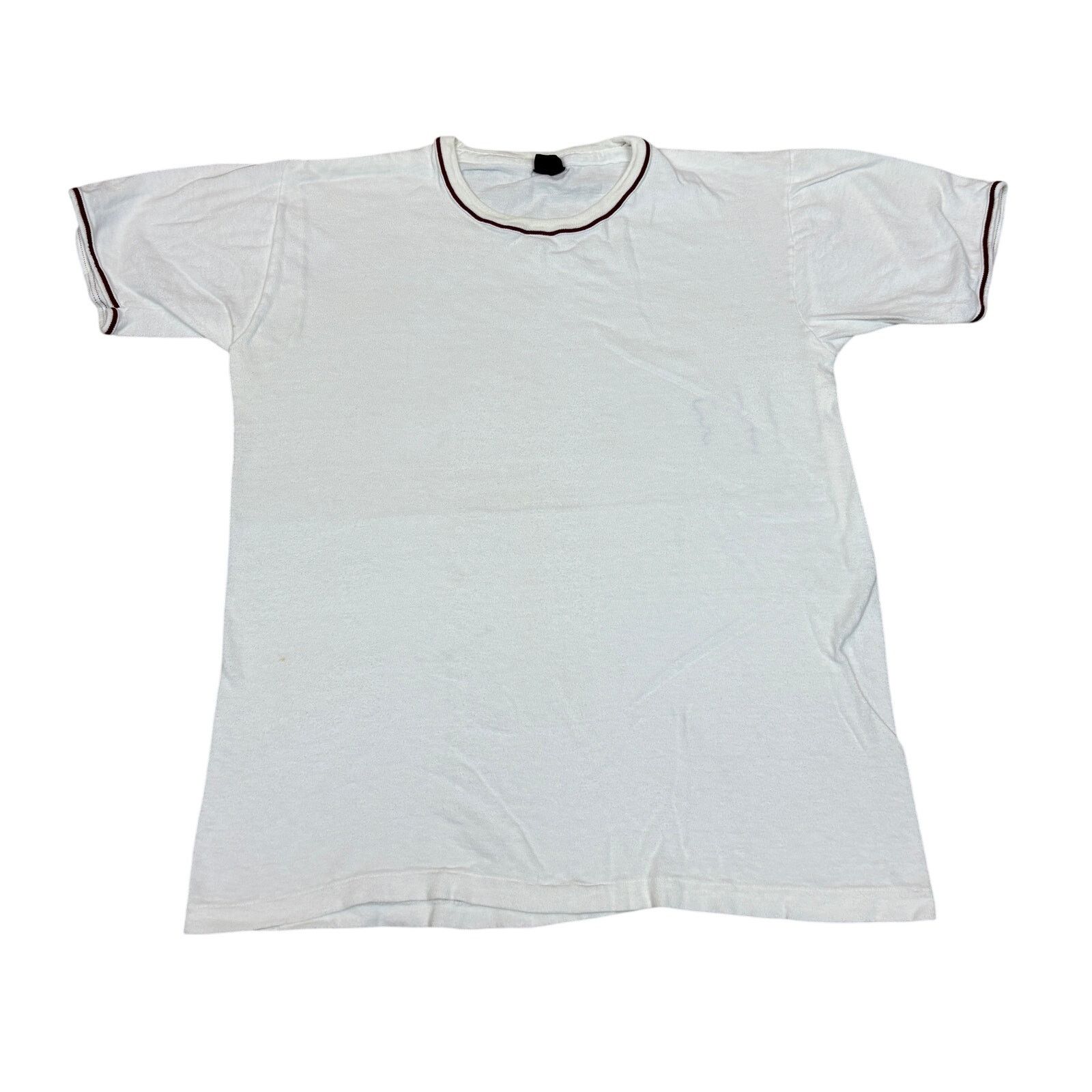 Jockey × Vintage VTG 60s 70s Jockey Life International Blank Ringer Shirt M Size US M / EU 48-50 / 2 - 1 Thumbnail