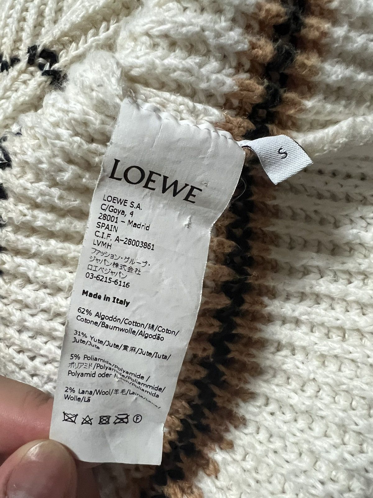 Loewe [S] LOEWE striped knit jumper Size US S / EU 44-46 / 1 - 6 Thumbnail